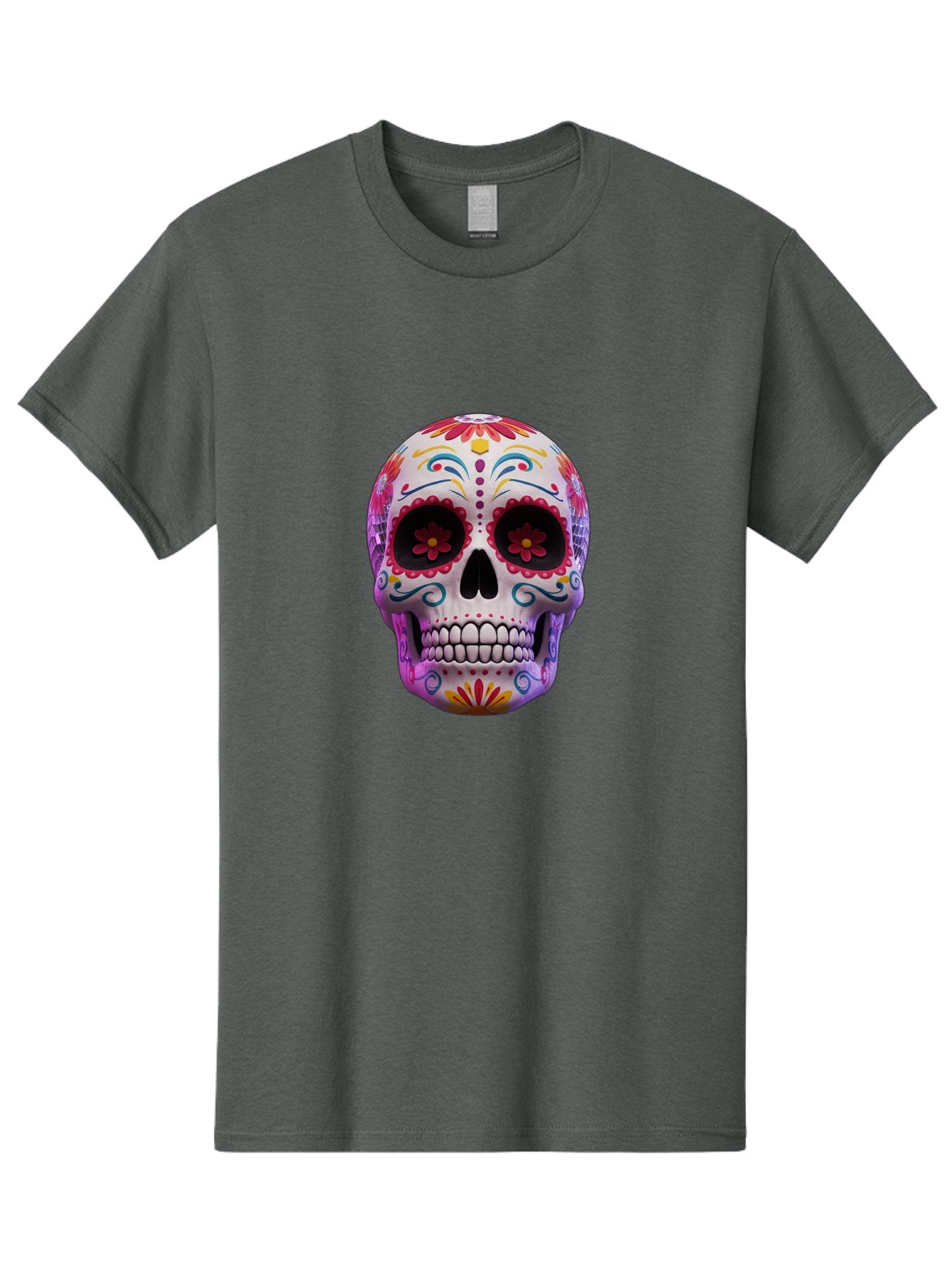 Sugar-Skull-1 Men'S Graphic Tee, 100% Cotton, Comfortable Casual Summer Wear, Machine Washable, Vintage Camera, Old Camera, Antique Camera, Black Camera, Classic Photography, Photography Equipment, Nostalgic Device, Film Camera, Camera Art Bal435 7