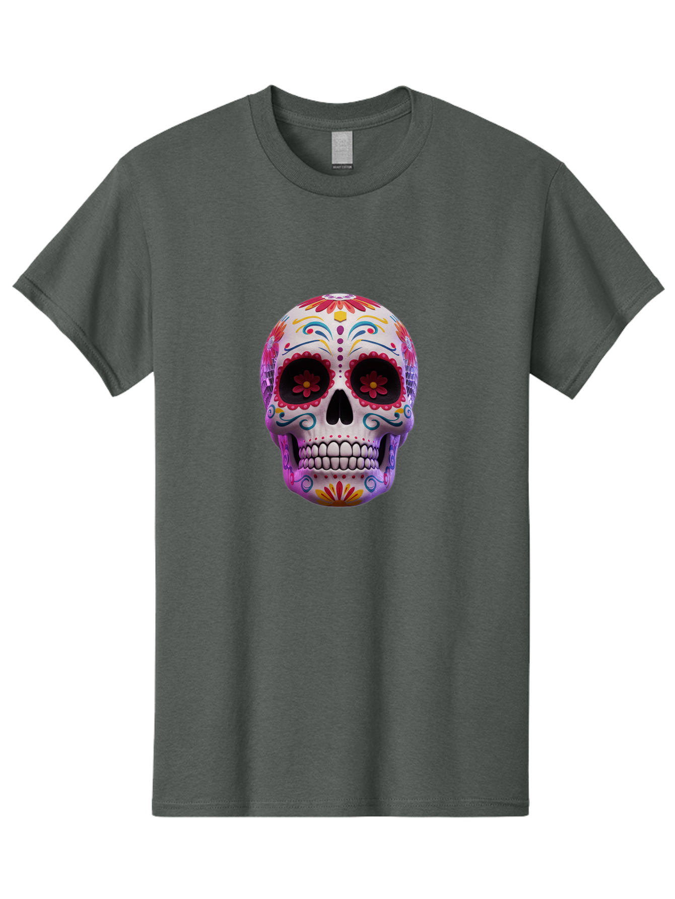 Sugar-Skull-1 Men'S Graphic Tee, 100% Cotton, Comfortable Casual Summer Wear, Machine Washable, Vintage Camera, Old Camera, Antique Camera, Black Camera, Classic Photography, Photography Equipment, Nostalgic Device, Film Camera, Camera Art Bal435 13