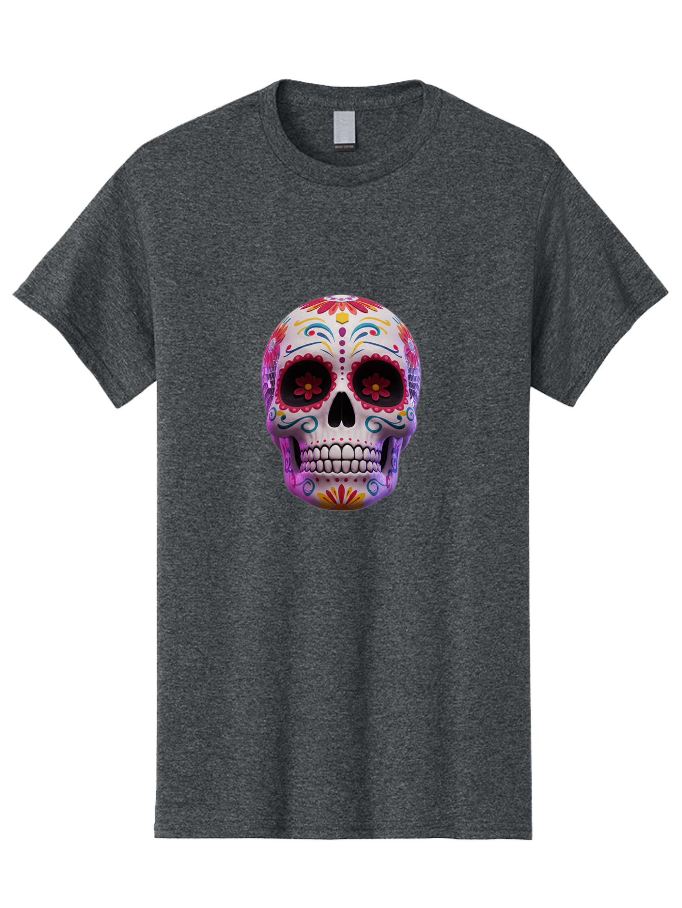 Sugar-Skull-1 Men'S Graphic Tee, 100% Cotton, Comfortable Casual Summer Wear, Machine Washable, Vintage Camera, Old Camera, Antique Camera, Black Camera, Classic Photography, Photography Equipment, Nostalgic Device, Film Camera, Camera Art Bal435 5