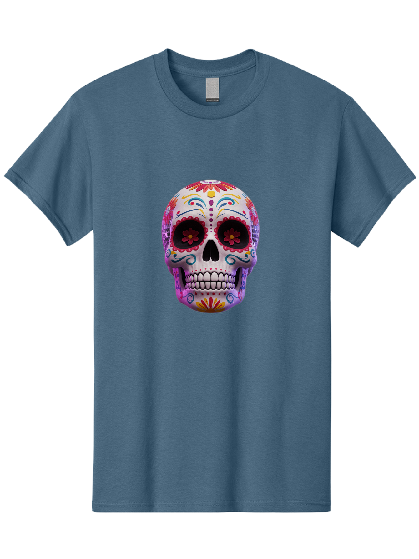 Sugar-Skull-1 Men'S Graphic Tee, 100% Cotton, Comfortable Casual Summer Wear, Machine Washable, Vintage Camera, Old Camera, Antique Camera, Black Camera, Classic Photography, Photography Equipment, Nostalgic Device, Film Camera, Camera Art Bal435 6