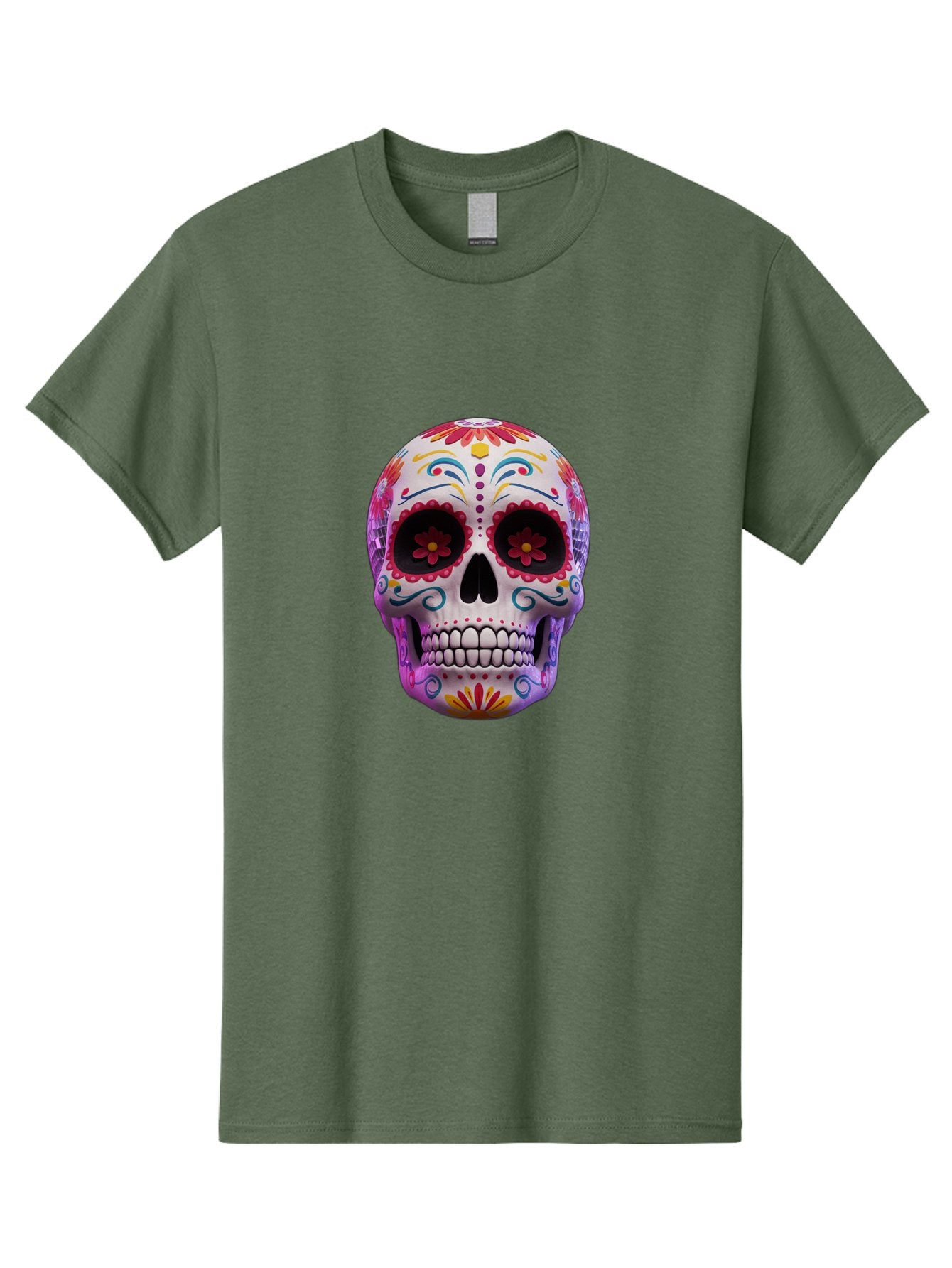 Sugar-Skull-1 Men'S Graphic Tee, 100% Cotton, Comfortable Casual Summer Wear, Machine Washable, Vintage Camera, Old Camera, Antique Camera, Black Camera, Classic Photography, Photography Equipment, Nostalgic Device, Film Camera, Camera Art Bal435 3