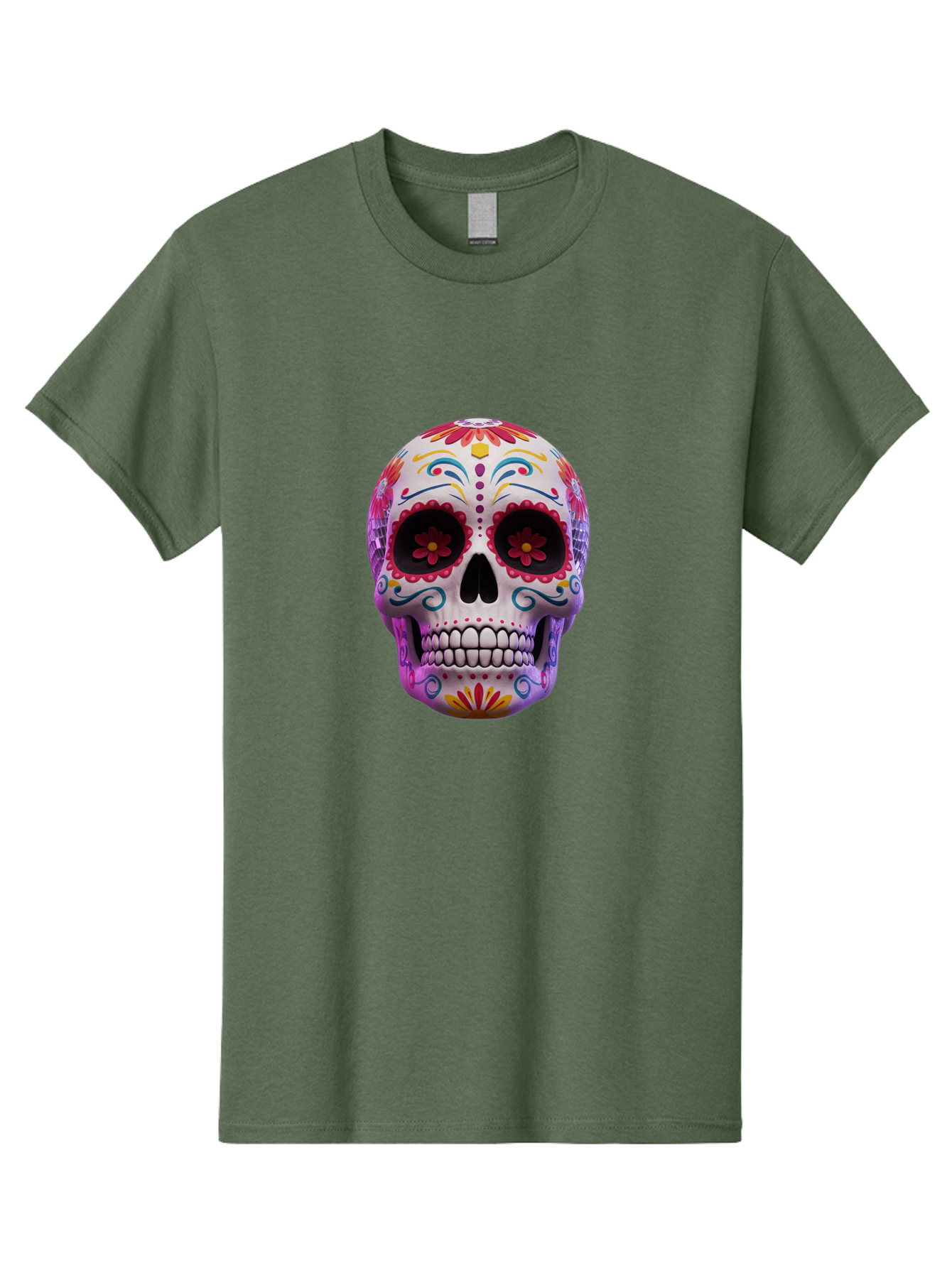 Sugar-Skull-1 Men'S Graphic Tee, 100% Cotton, Comfortable Casual Summer Wear, Machine Washable, Vintage Camera, Old Camera, Antique Camera, Black Camera, Classic Photography, Photography Equipment, Nostalgic Device, Film Camera, Camera Art Bal435 9