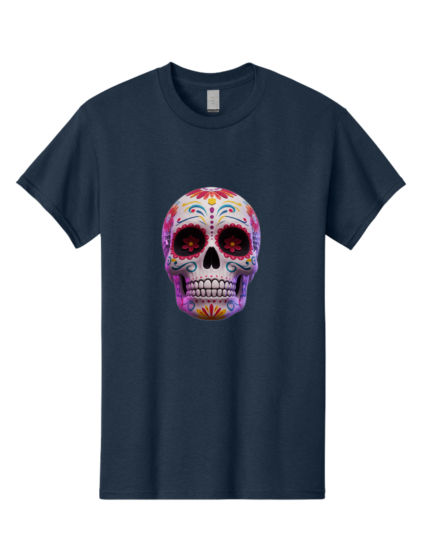 Sugar-Skull-1 Men'S Graphic Tee, 100% Cotton, Comfortable Casual Summer Wear, Machine Washable, Vintage Camera, Old Camera, Antique Camera, Black Camera, Classic Photography, Photography Equipment, Nostalgic Device, Film Camera, Camera Art Bal435 12