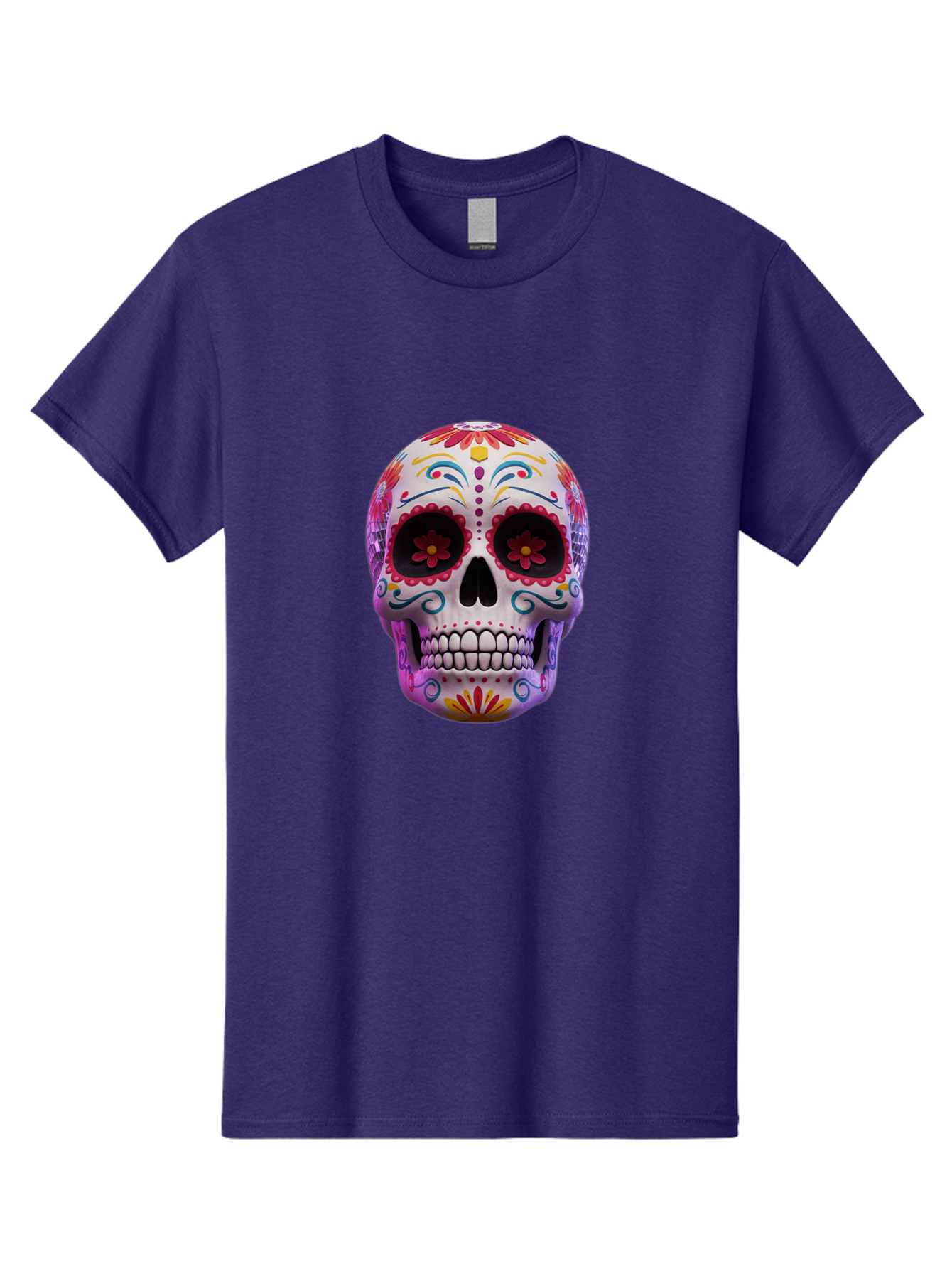 Sugar-Skull-1 Men'S Graphic Tee, 100% Cotton, Comfortable Casual Summer Wear, Machine Washable, Vintage Camera, Old Camera, Antique Camera, Black Camera, Classic Photography, Photography Equipment, Nostalgic Device, Film Camera, Camera Art Bal435 7