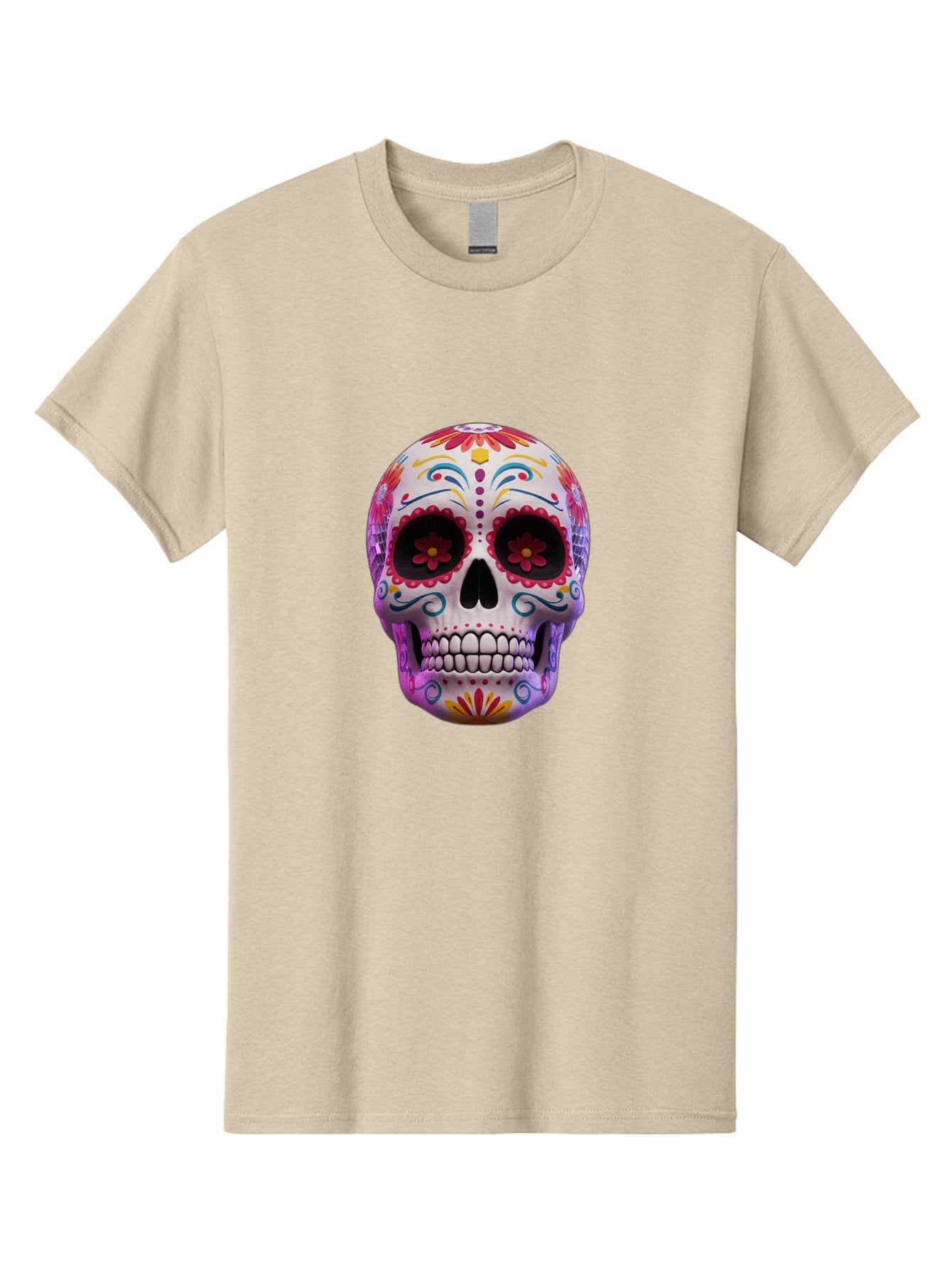 Sugar-Skull-1 Men'S Graphic Tee, 100% Cotton, Comfortable Casual Summer Wear, Machine Washable, Vintage Camera, Old Camera, Antique Camera, Black Camera, Classic Photography, Photography Equipment, Nostalgic Device, Film Camera, Camera Art Bal435 5