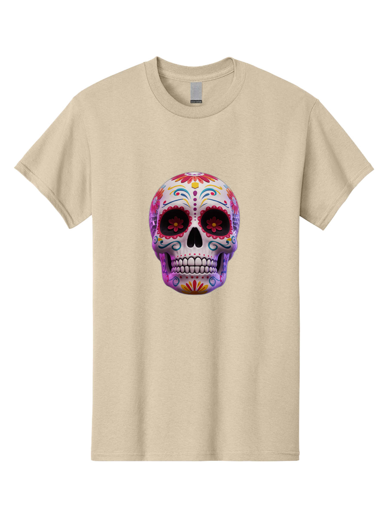 Sugar-Skull-1 Men'S Graphic Tee, 100% Cotton, Comfortable Casual Summer Wear, Machine Washable, Vintage Camera, Old Camera, Antique Camera, Black Camera, Classic Photography, Photography Equipment, Nostalgic Device, Film Camera, Camera Art Bal435 8