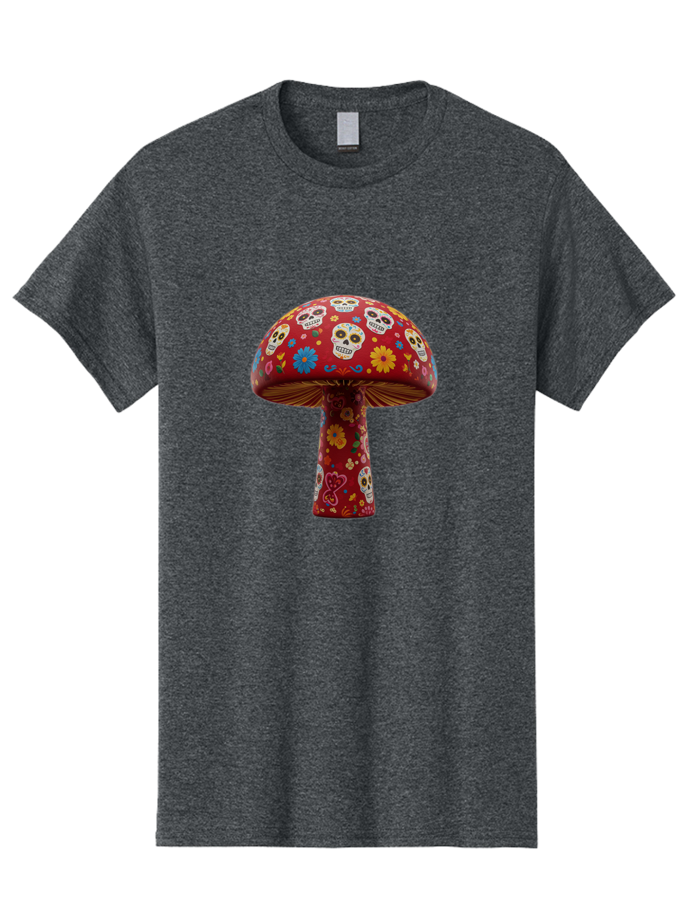 Sugar-Skull-Mushroom Men'S Graphic Tee, 100% Cotton, Comfortable Casual Summer Wear, Machine Washable, Vintage Camera, Old Camera, Antique Camera, Black Camera, Classic Photography, Photography Equipment, Nostalgic Device, Film Camera, Bal437 9