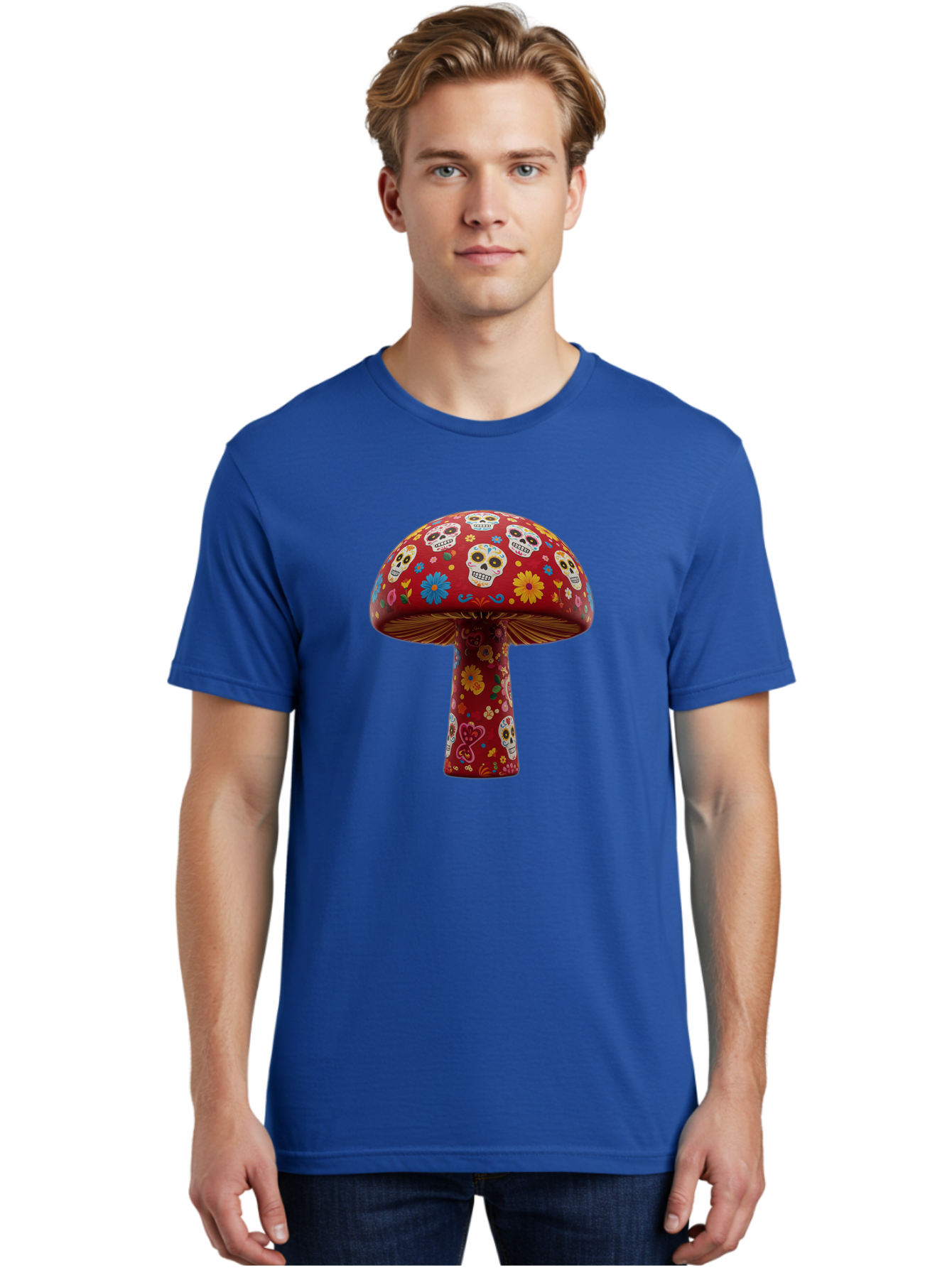 Sugar-Skull-Mushroom Men'S Graphic Tee, 100% Cotton, Comfortable Casual Summer Wear, Machine Washable, Vintage Camera, Old Camera, Antique Camera, Black Camera, Classic Photography, Photography Equipment, Nostalgic Device, Film Camera, Bal437 28