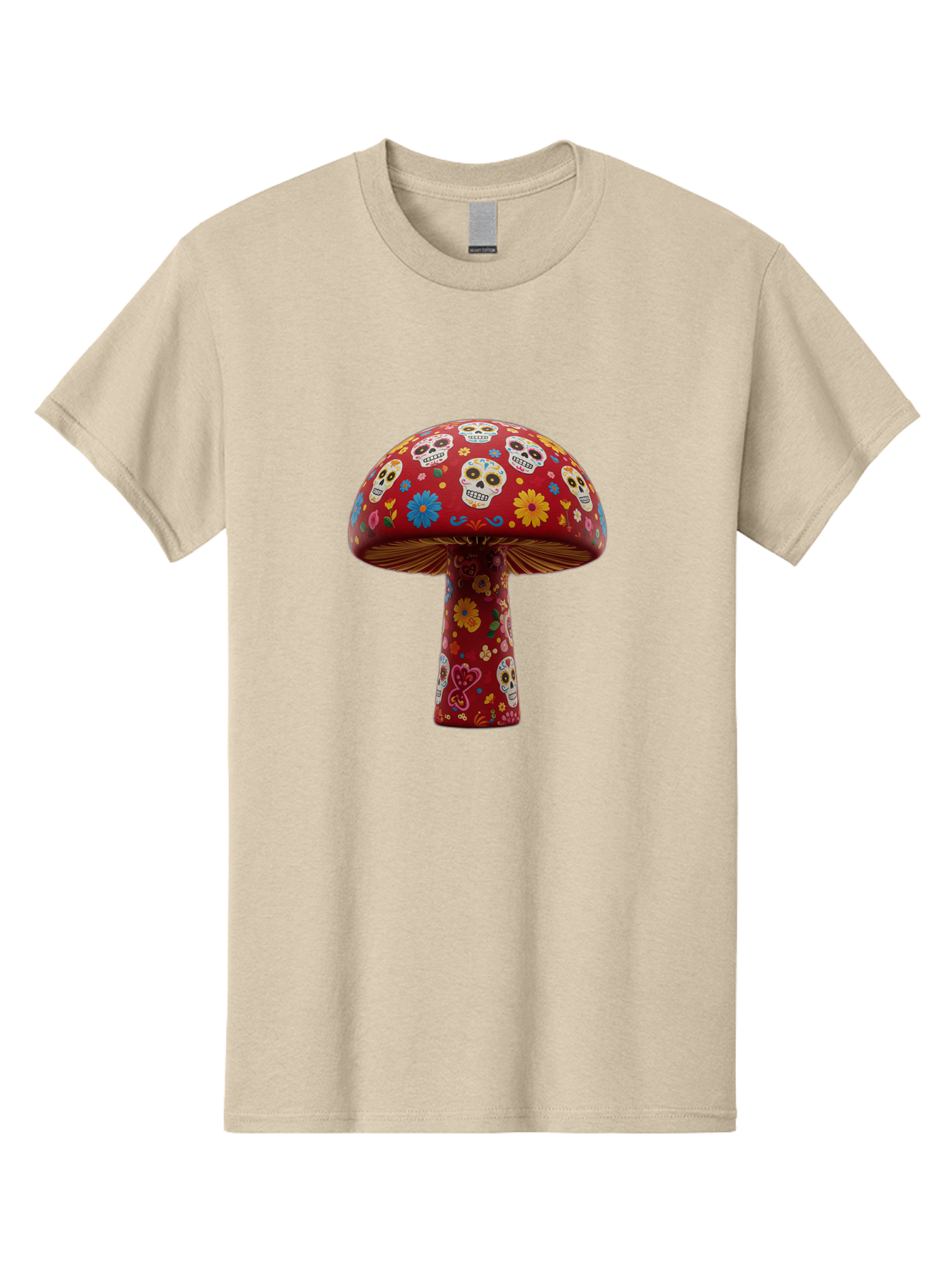 Sugar-Skull-Mushroom Men'S Graphic Tee, 100% Cotton, Comfortable Casual Summer Wear, Machine Washable, Vintage Camera, Old Camera, Antique Camera, Black Camera, Classic Photography, Photography Equipment, Nostalgic Device, Film Camera, Bal437 8