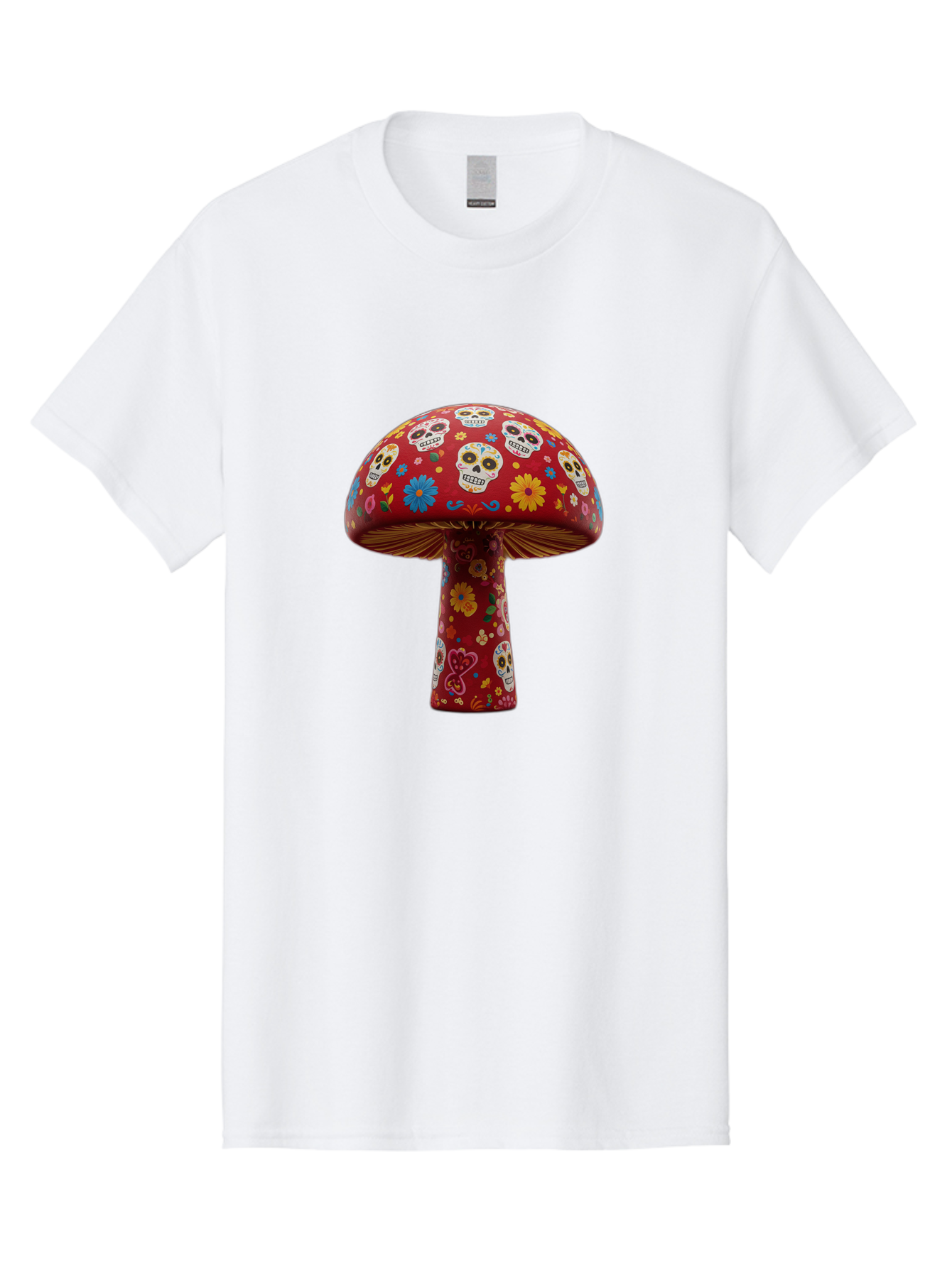 Sugar-Skull-Mushroom Men'S Graphic Tee, 100% Cotton, Comfortable Casual Summer Wear, Machine Washable, Vintage Camera, Old Camera, Antique Camera, Black Camera, Classic Photography, Photography Equipment, Nostalgic Device, Film Camera, Bal437 6