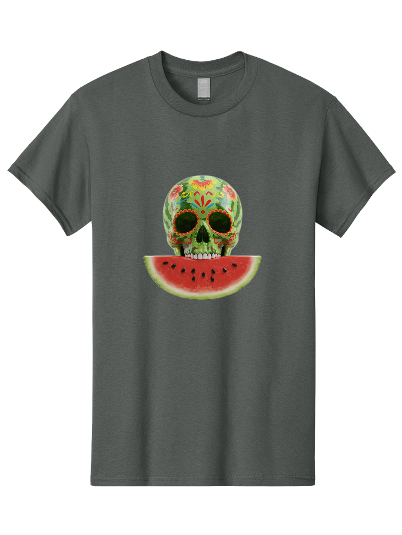Sugar-Skull-Watermelon Men'S Graphic Tee, 100% Cotton, Comfortable Casual Summer Wear, Machine Washable, Vintage Camera, Old Camera, Antique Camera, Black Camera, Classic Photography, Photography Equipment, Nostalgic Device, Film Camera, Bal438 5