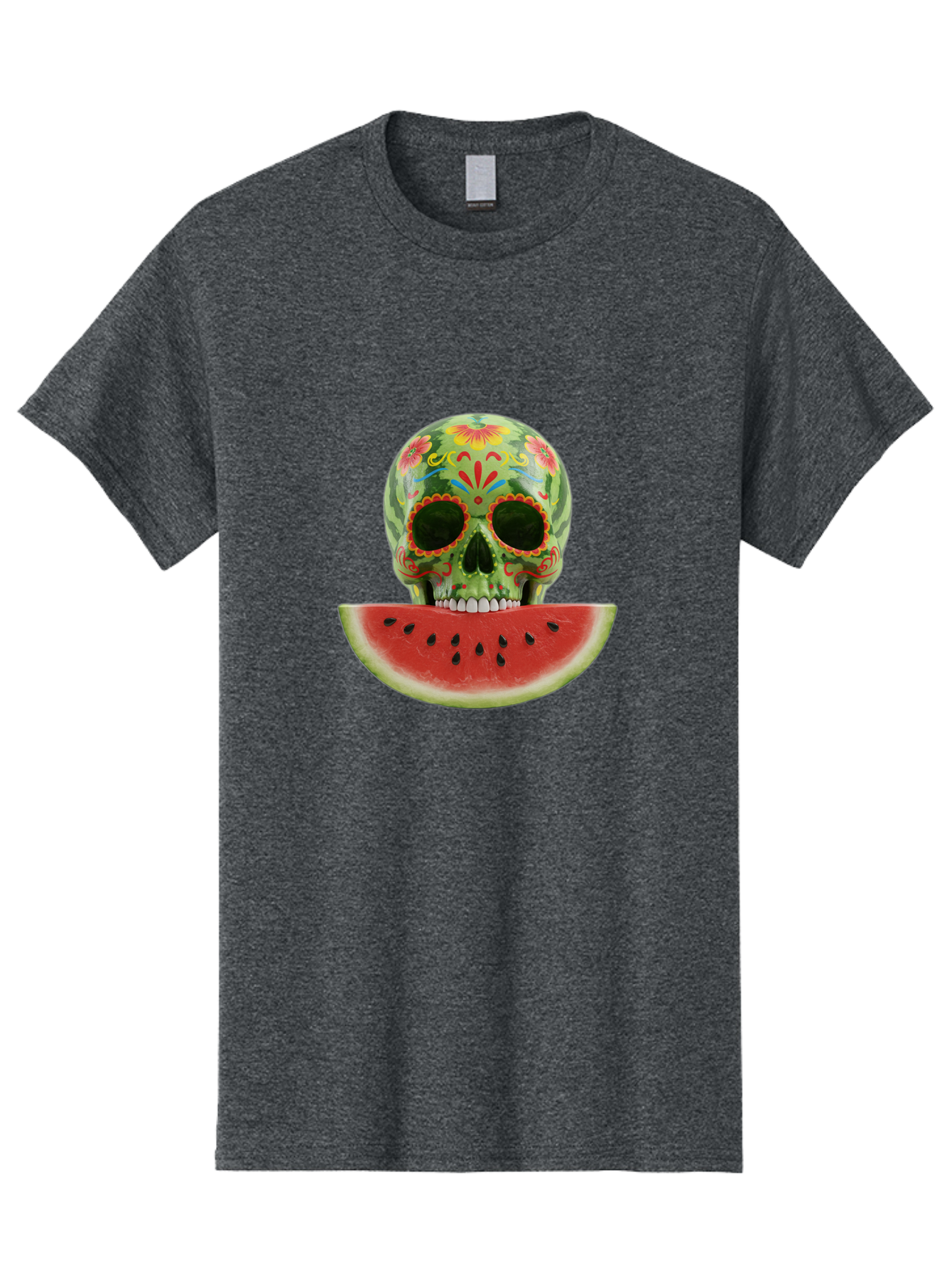 Sugar-Skull-Watermelon Men'S Graphic Tee, 100% Cotton, Comfortable Casual Summer Wear, Machine Washable, Vintage Camera, Old Camera, Antique Camera, Black Camera, Classic Photography, Photography Equipment, Nostalgic Device, Film Camera, Bal438 9