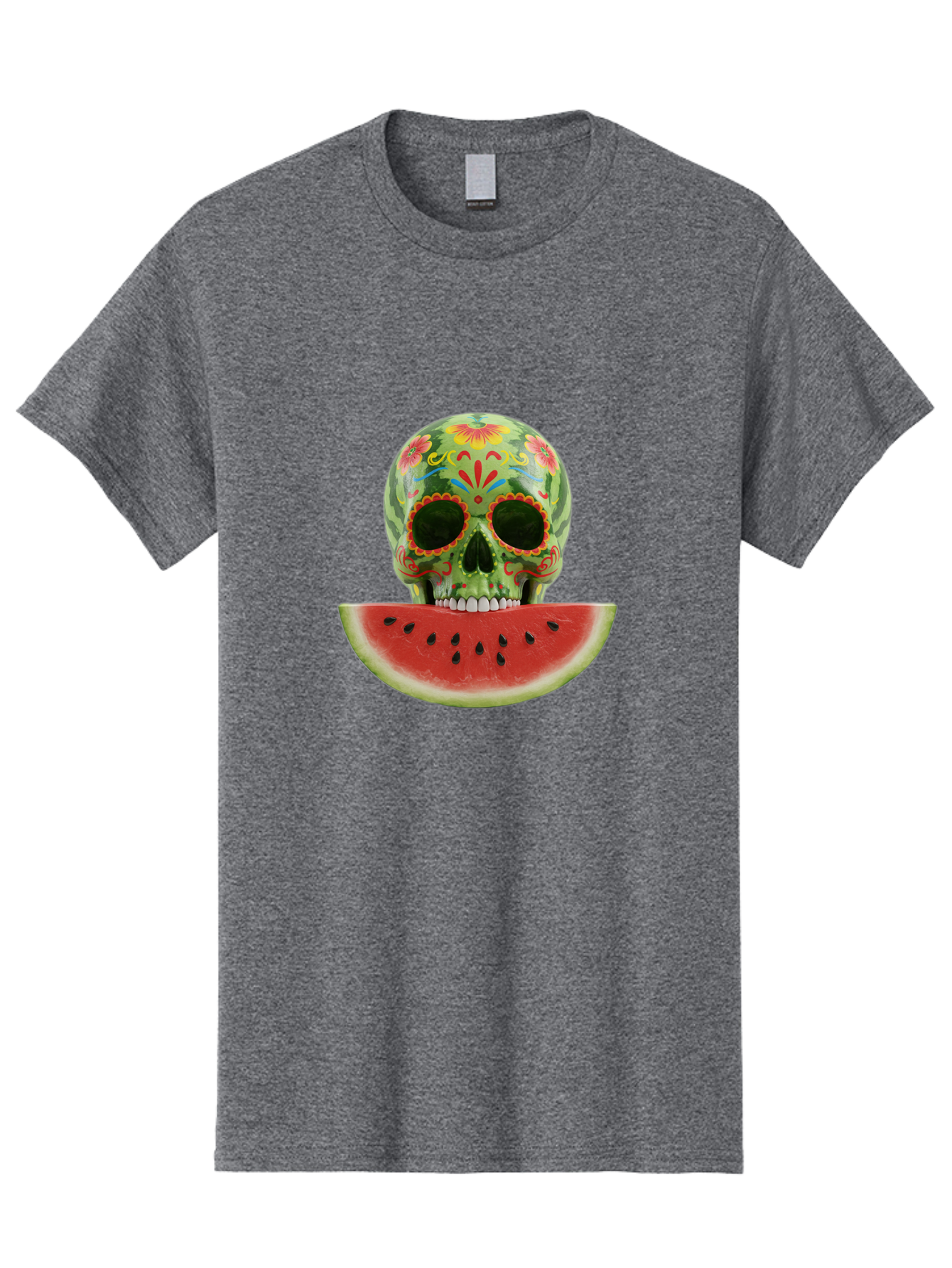 Sugar-Skull-Watermelon Men'S Graphic Tee, 100% Cotton, Comfortable Casual Summer Wear, Machine Washable, Vintage Camera, Old Camera, Antique Camera, Black Camera, Classic Photography, Photography Equipment, Nostalgic Device, Film Camera, Bal438