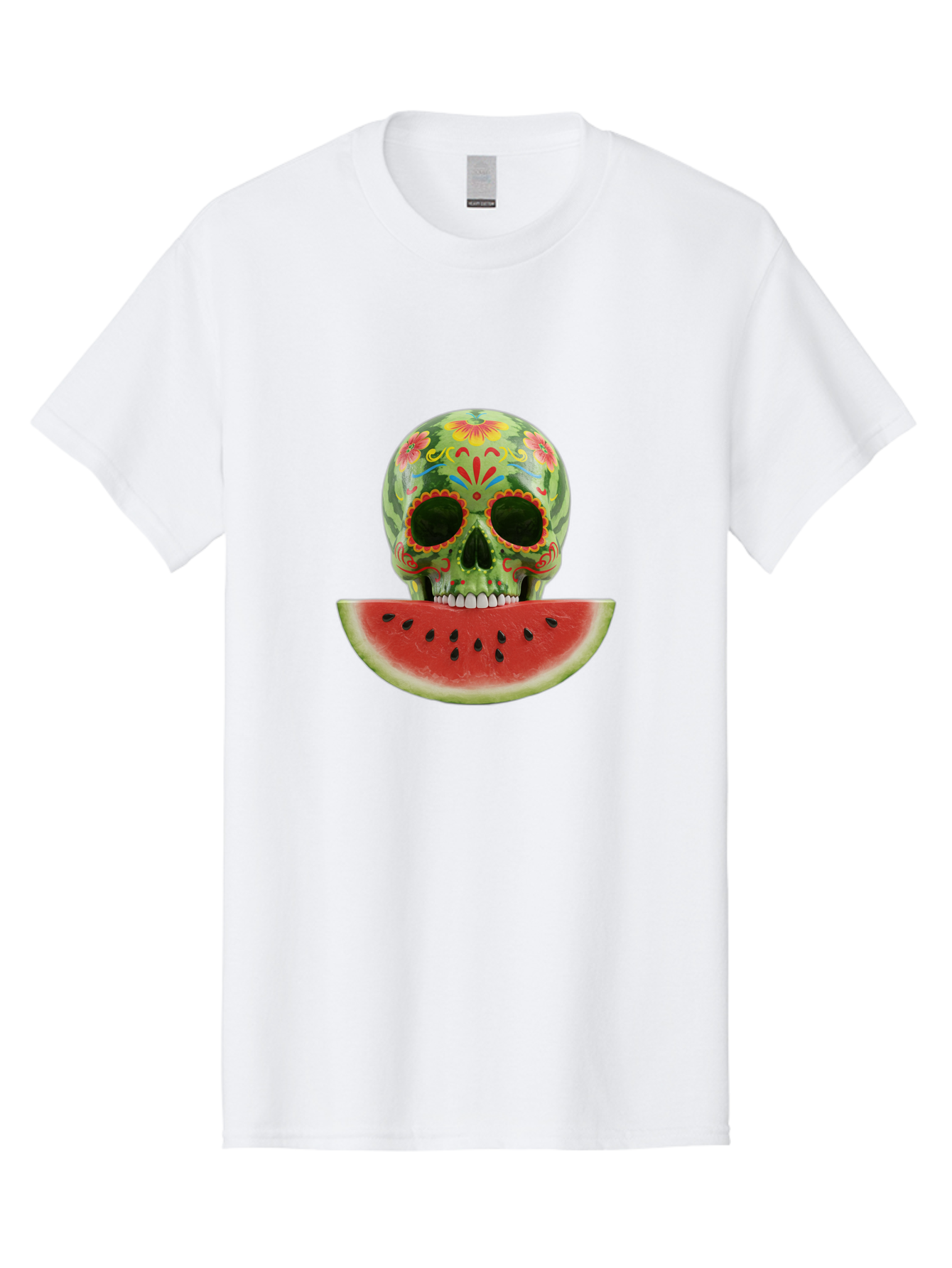 Sugar-Skull-Watermelon Men'S Graphic Tee, 100% Cotton, Comfortable Casual Summer Wear, Machine Washable, Vintage Camera, Old Camera, Antique Camera, Black Camera, Classic Photography, Photography Equipment, Nostalgic Device, Film Camera, Bal438