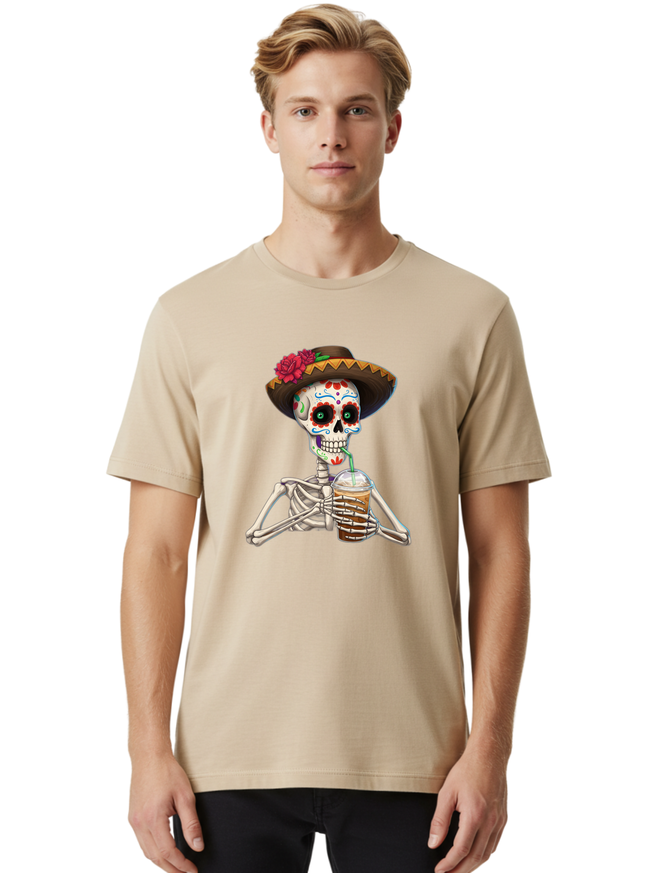 Sugar-Skull Men'S Graphic Tee, 100% Cotton, Comfortable Casual Summer Wear, Machine Washable, Vintage Camera, Old Camera, Antique Camera, Black Camera, Classic Photography, Photography Equipment, Nostalgic Device, Film Camera, Camera Art Bal439 16