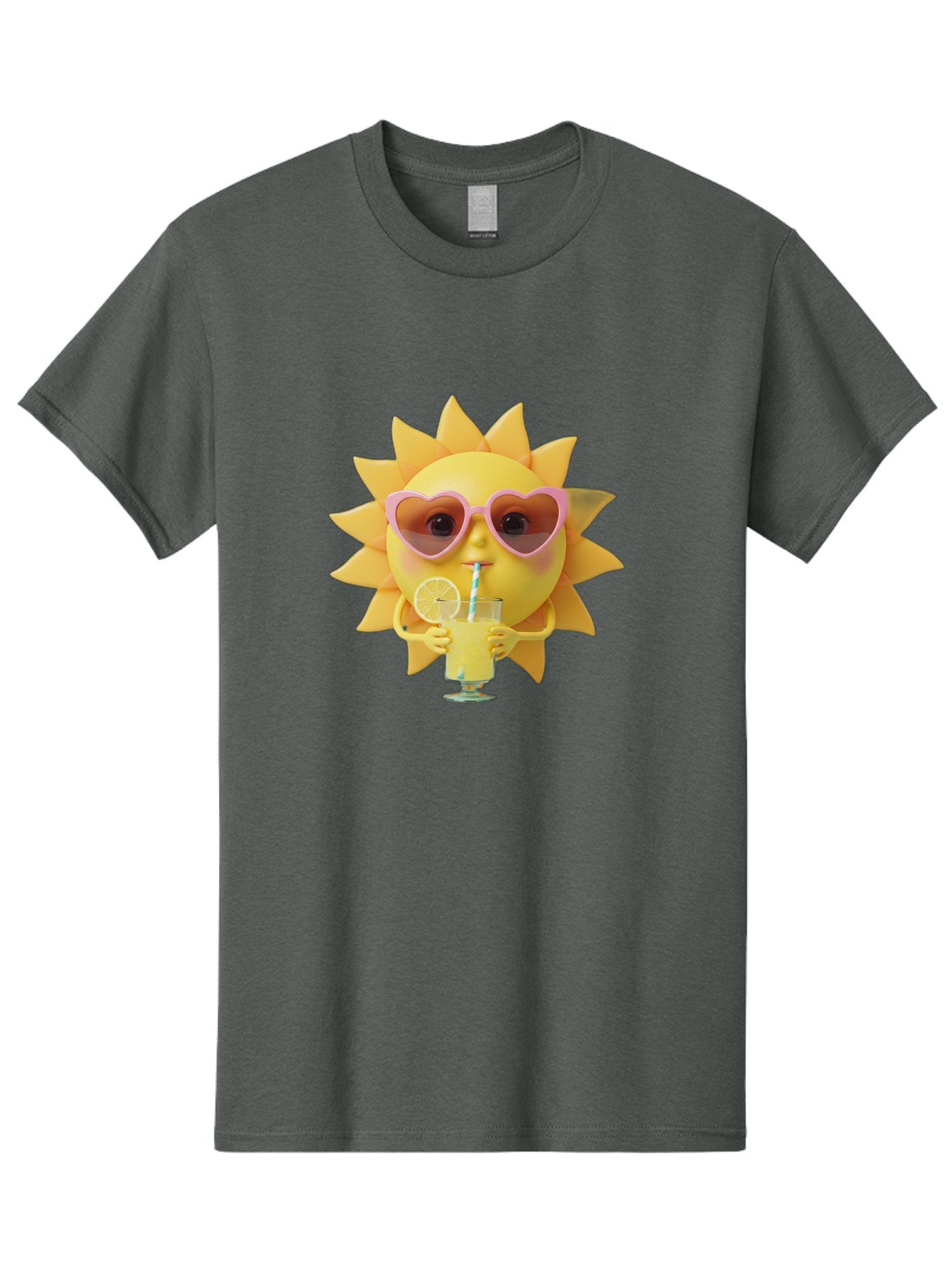 Sun-With-Sunglasses-Drinking-Lemonade Men'S Graphic Tee, 100% Cotton, Comfortable Casual Summer Wear, Machine Washable, Vintage Camera, Old Camera, Antique Camera, Black Camera, Classic Photography, Photography Equipment, Nostalgic Device, Bal444 5