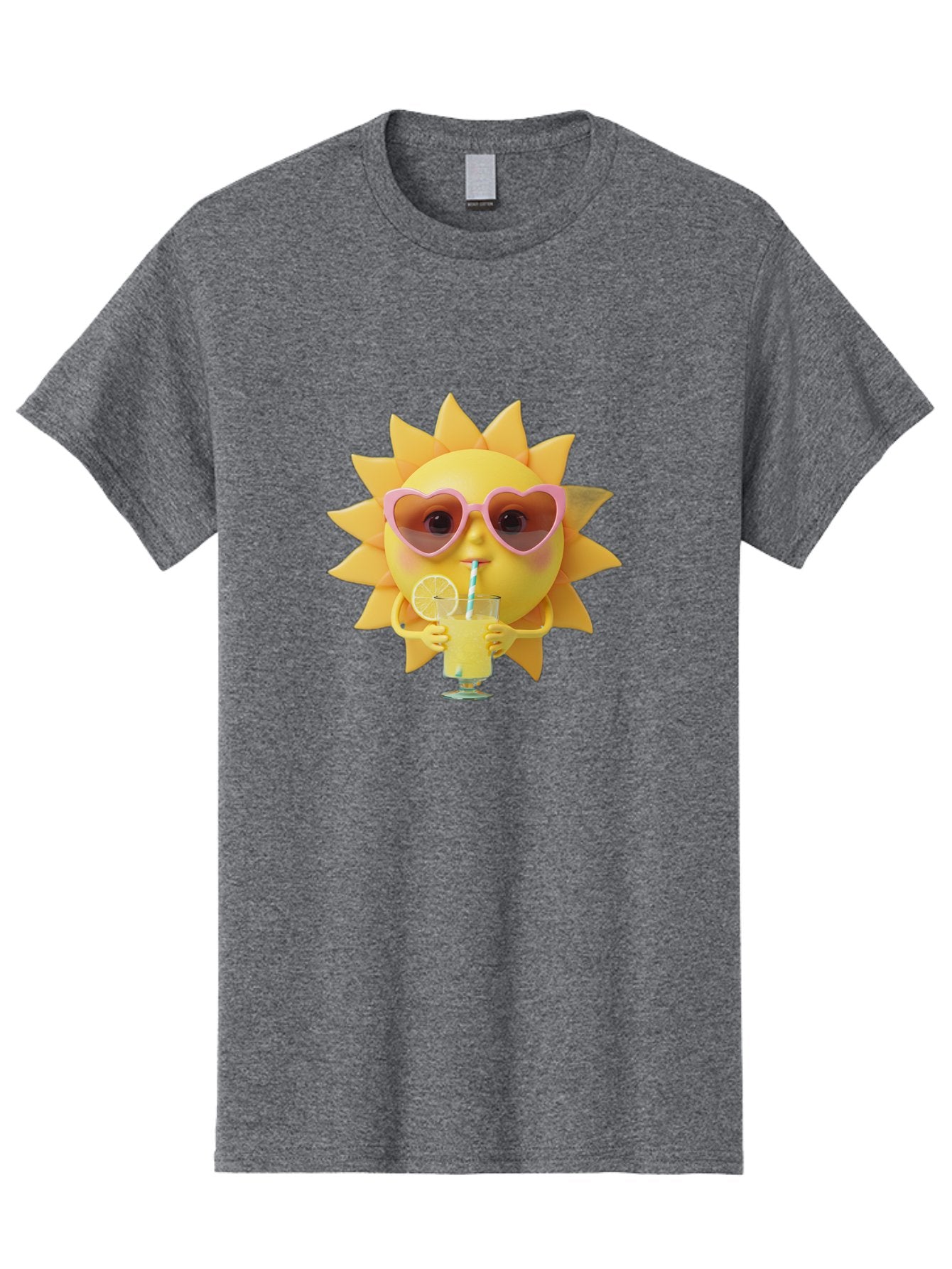 Sun-With-Sunglasses-Drinking-Lemonade Men'S Graphic Tee, 100% Cotton, Comfortable Casual Summer Wear, Machine Washable, Vintage Camera, Old Camera, Antique Camera, Black Camera, Classic Photography, Photography Equipment, Nostalgic Device, Bal444