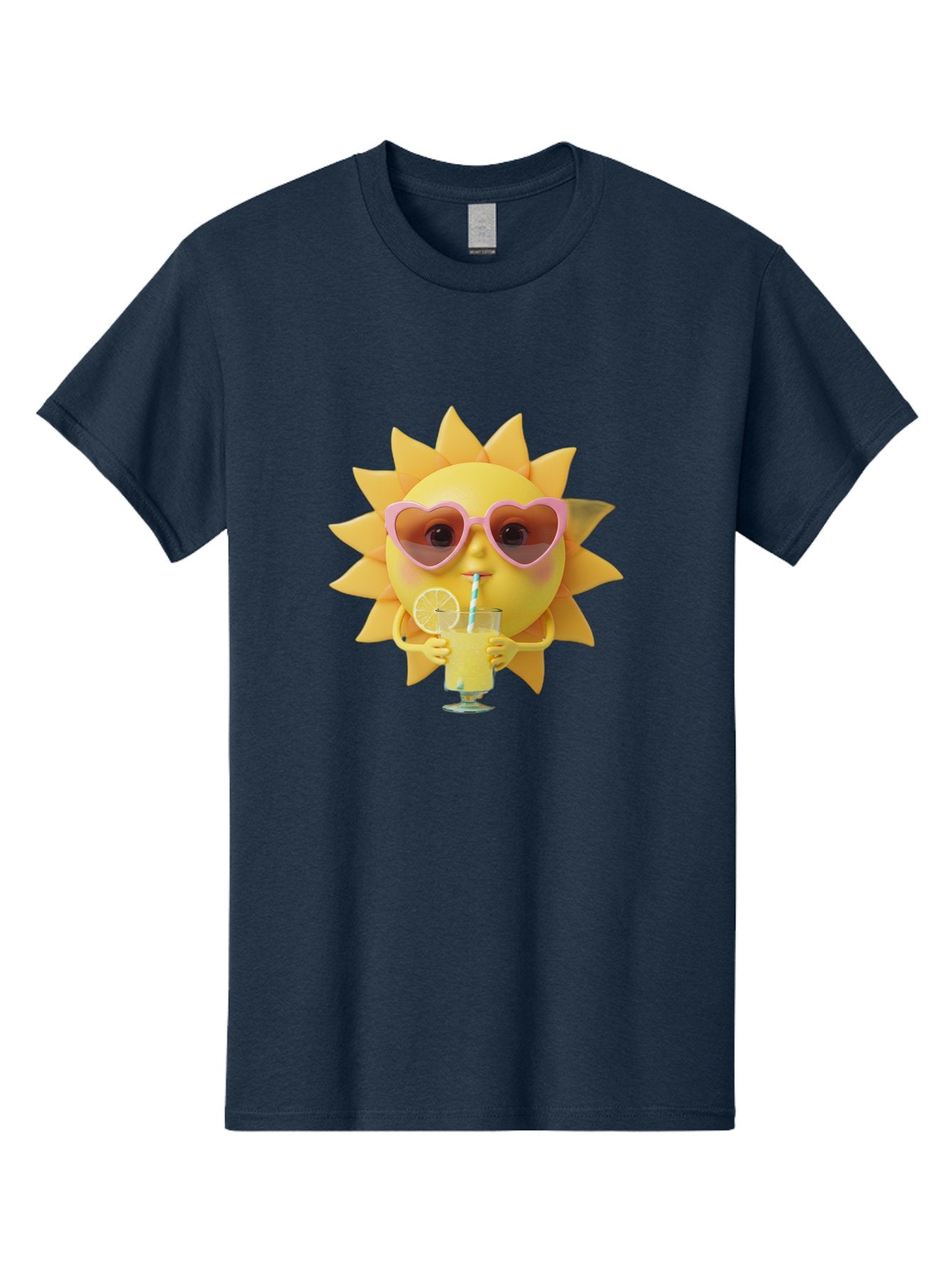 Sun-With-Sunglasses-Drinking-Lemonade Men'S Graphic Tee, 100% Cotton, Comfortable Casual Summer Wear, Machine Washable, Vintage Camera, Old Camera, Antique Camera, Black Camera, Classic Photography, Photography Equipment, Nostalgic Device, Bal444 3