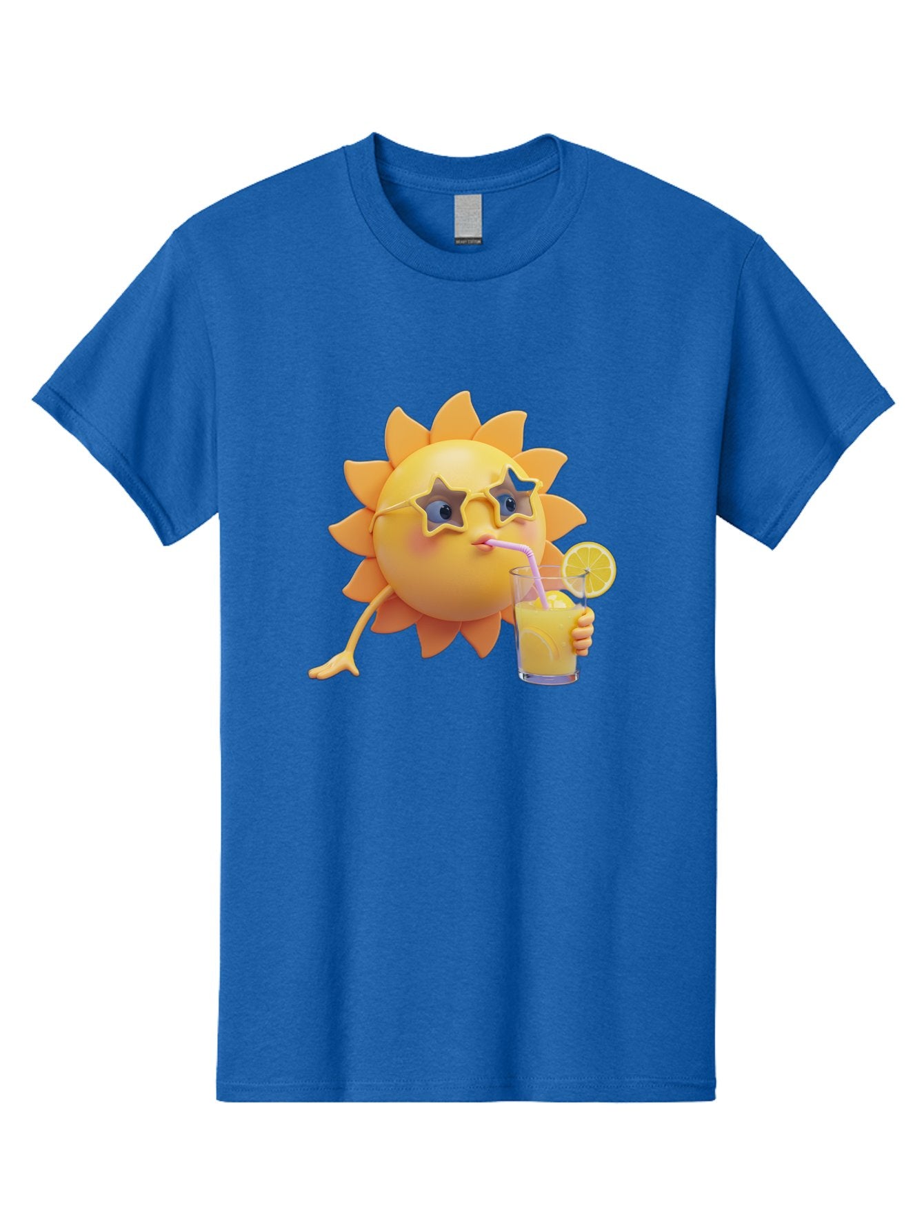 Sunny-Character-Drinking-Juice Men'S Graphic Tee, 100% Cotton, Comfortable Casual Summer Wear, Machine Washable, Vintage Camera, Old Camera, Antique Camera, Black Camera, Classic Photography, Photography Equipment, Nostalgic Device, Bal450 10