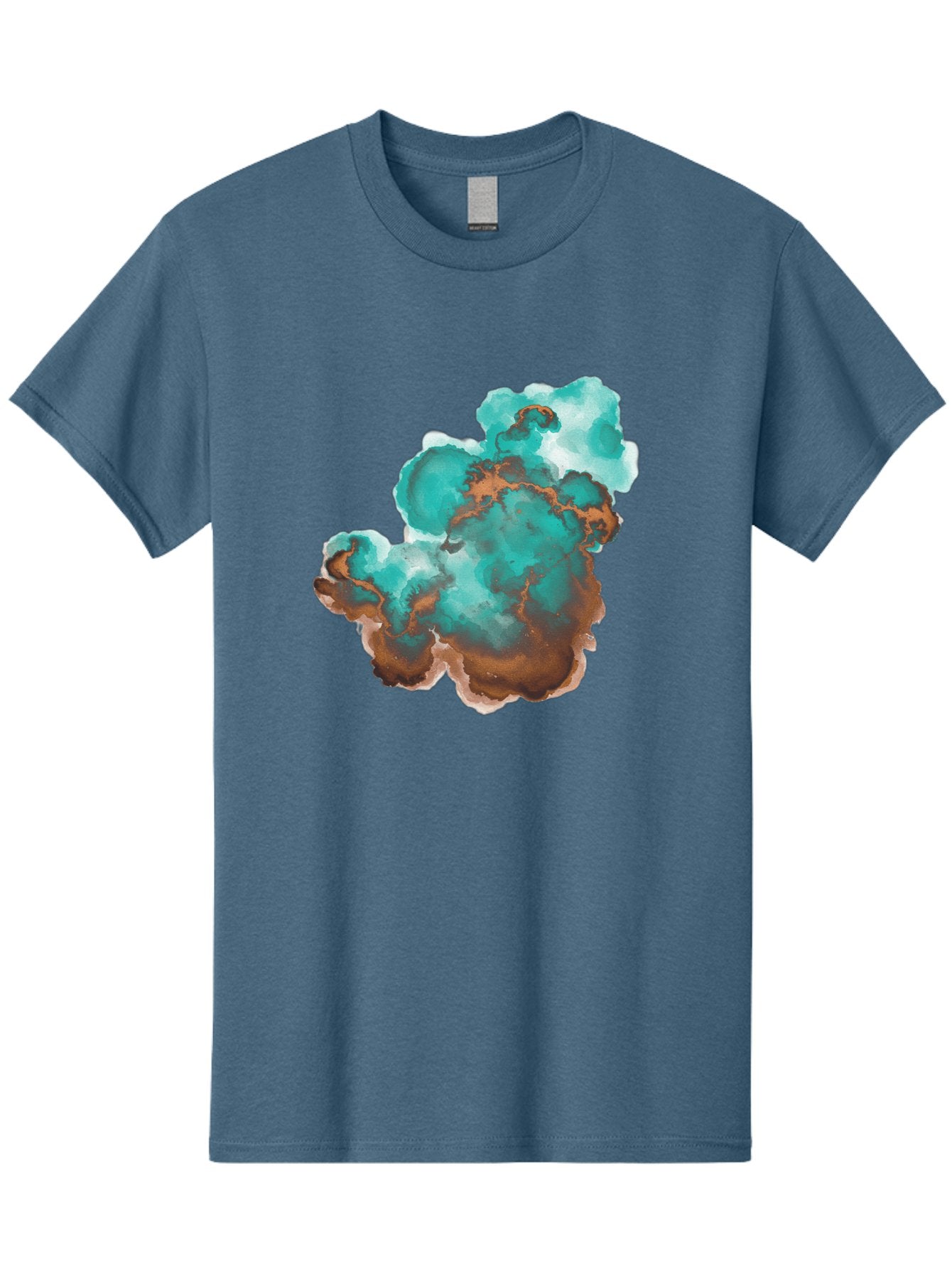 Teal-And-Brown-Abstract Men'S Graphic Tee, 100% Cotton, Comfortable Casual Summer Wear, Machine Washable, Vintage Camera, Old Camera, Antique Camera, Black Camera, Classic Photography, Photography Equipment, Nostalgic Device, Film Camera, Bal465 14