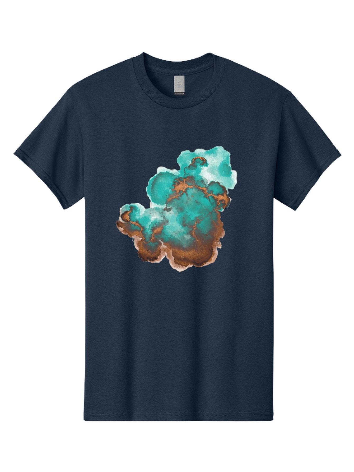 Teal-And-Brown-Abstract Men'S Graphic Tee, 100% Cotton, Comfortable Casual Summer Wear, Machine Washable, Vintage Camera, Old Camera, Antique Camera, Black Camera, Classic Photography, Photography Equipment, Nostalgic Device, Film Camera, Bal465 15