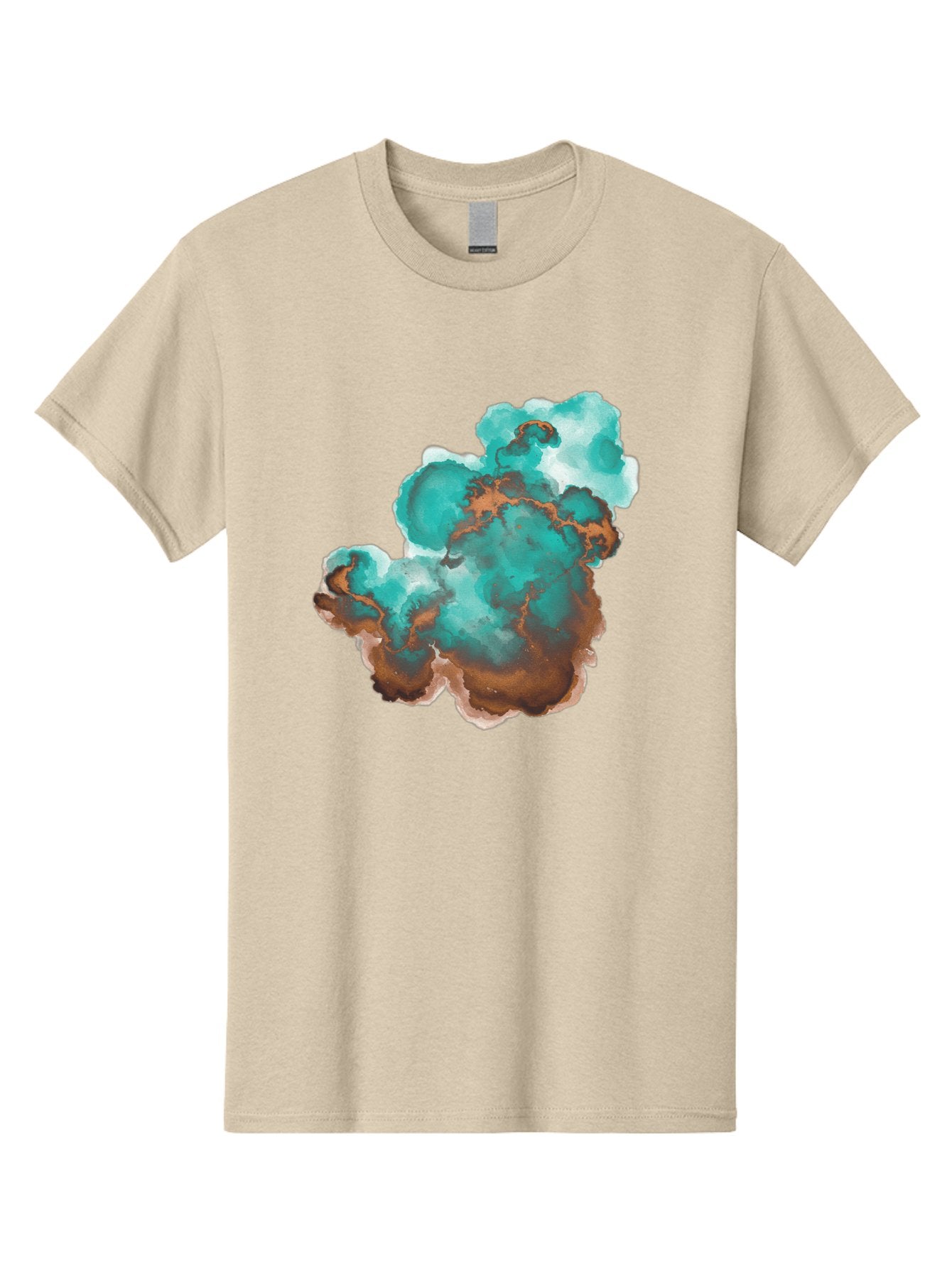 Teal-And-Brown-Abstract Men'S Graphic Tee, 100% Cotton, Comfortable Casual Summer Wear, Machine Washable, Vintage Camera, Old Camera, Antique Camera, Black Camera, Classic Photography, Photography Equipment, Nostalgic Device, Film Camera, Bal465 6