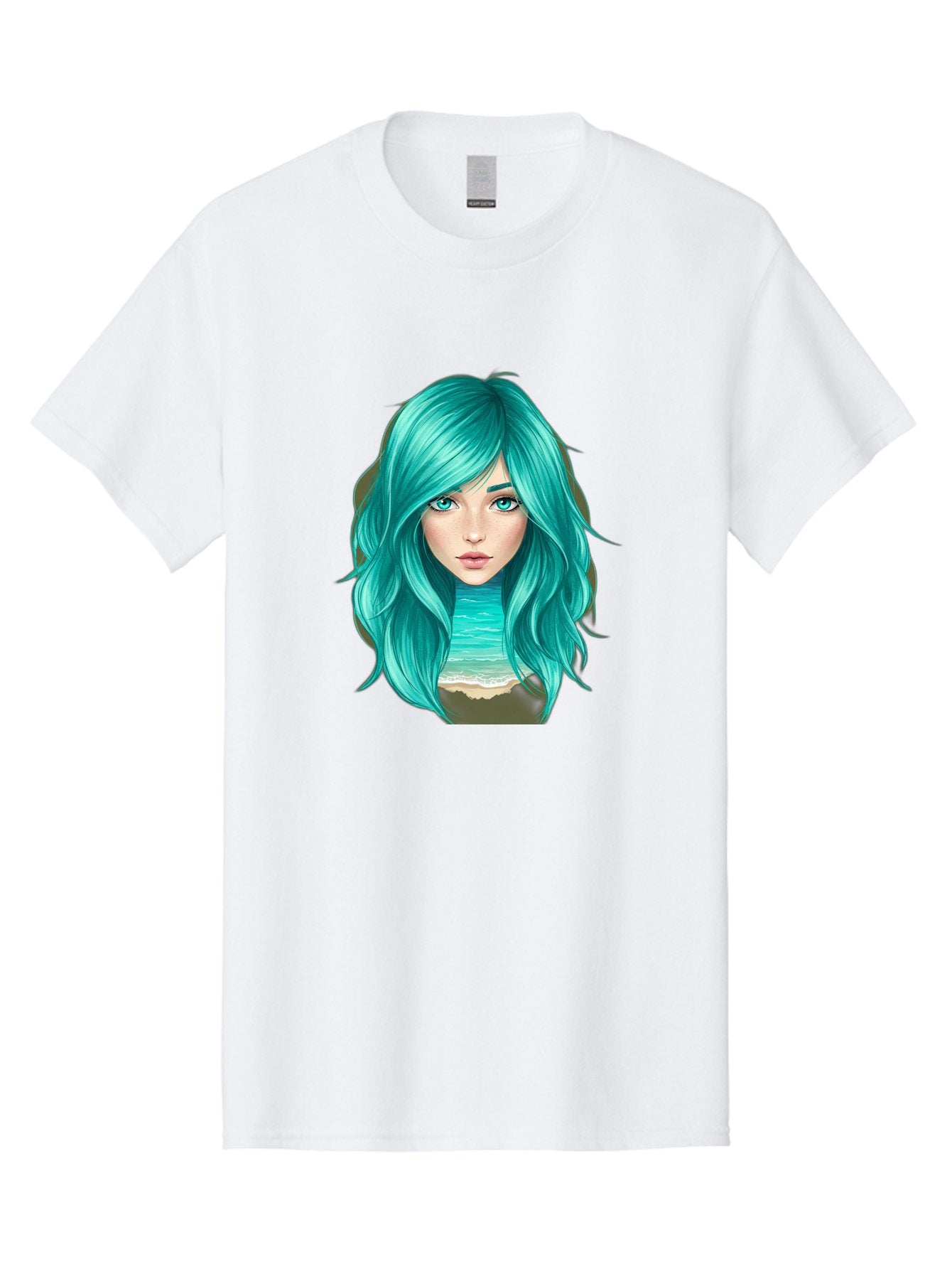 Teal-Haired-Girl Men'S Graphic Tee, 100% Cotton, Comfortable Casual Summer Wear, Machine Washable, Vintage Camera, Old Camera, Antique Camera, Black Camera, Classic Photography, Photography Equipment, Nostalgic Device, Film Camera, Camera Art Bal466 11