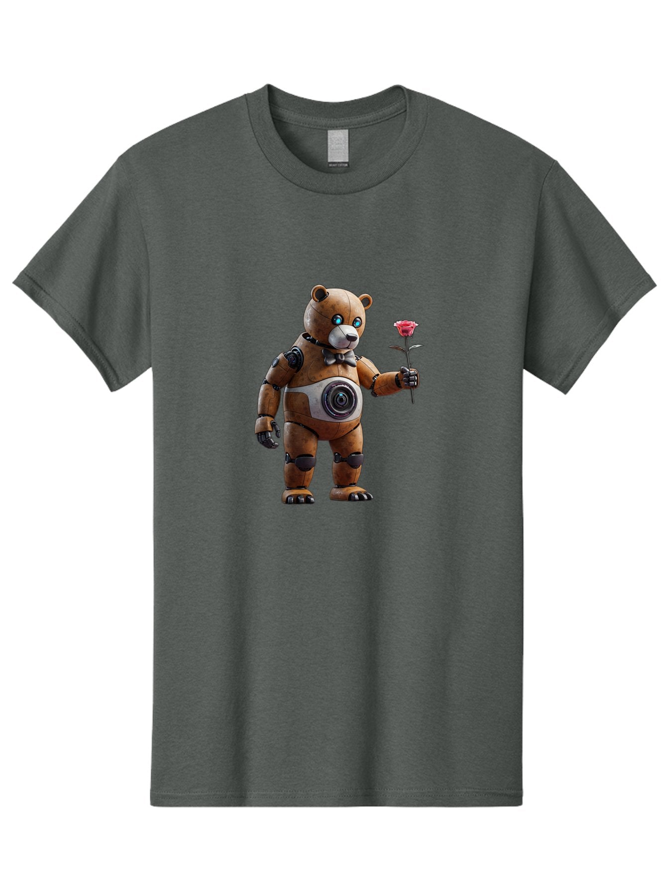 Teddy-Bear-Robot-1 Men'S Graphic Tee, 100% Cotton, Comfortable Casual Summer Wear, Machine Washable, Vintage Camera, Old Camera, Antique Camera, Black Camera, Classic Photography, Photography Equipment, Nostalgic Device, Film Camera, Bal468 6