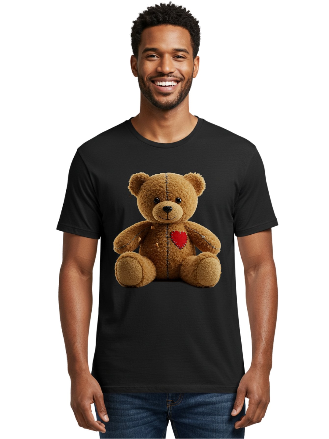 Teddy-Bear-Voodoo-Doll Men'S Graphic Tee, 100% Cotton, Comfortable Casual Summer Wear, Machine Washable, Vintage Camera, Old Camera, Antique Camera, Black Camera, Classic Photography, Photography Equipment, Nostalgic Device, Film Camera, Bal470 16