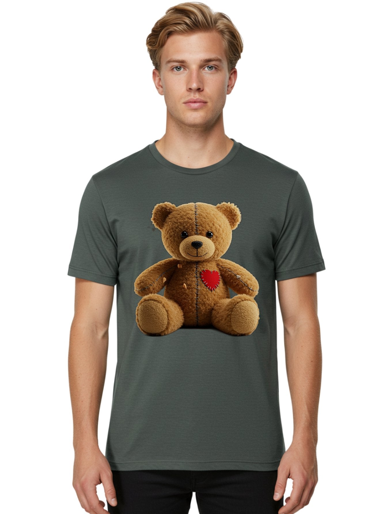 Teddy-Bear-Voodoo-Doll Men'S Graphic Tee, 100% Cotton, Comfortable Casual Summer Wear, Machine Washable, Vintage Camera, Old Camera, Antique Camera, Black Camera, Classic Photography, Photography Equipment, Nostalgic Device, Film Camera, Bal470 29