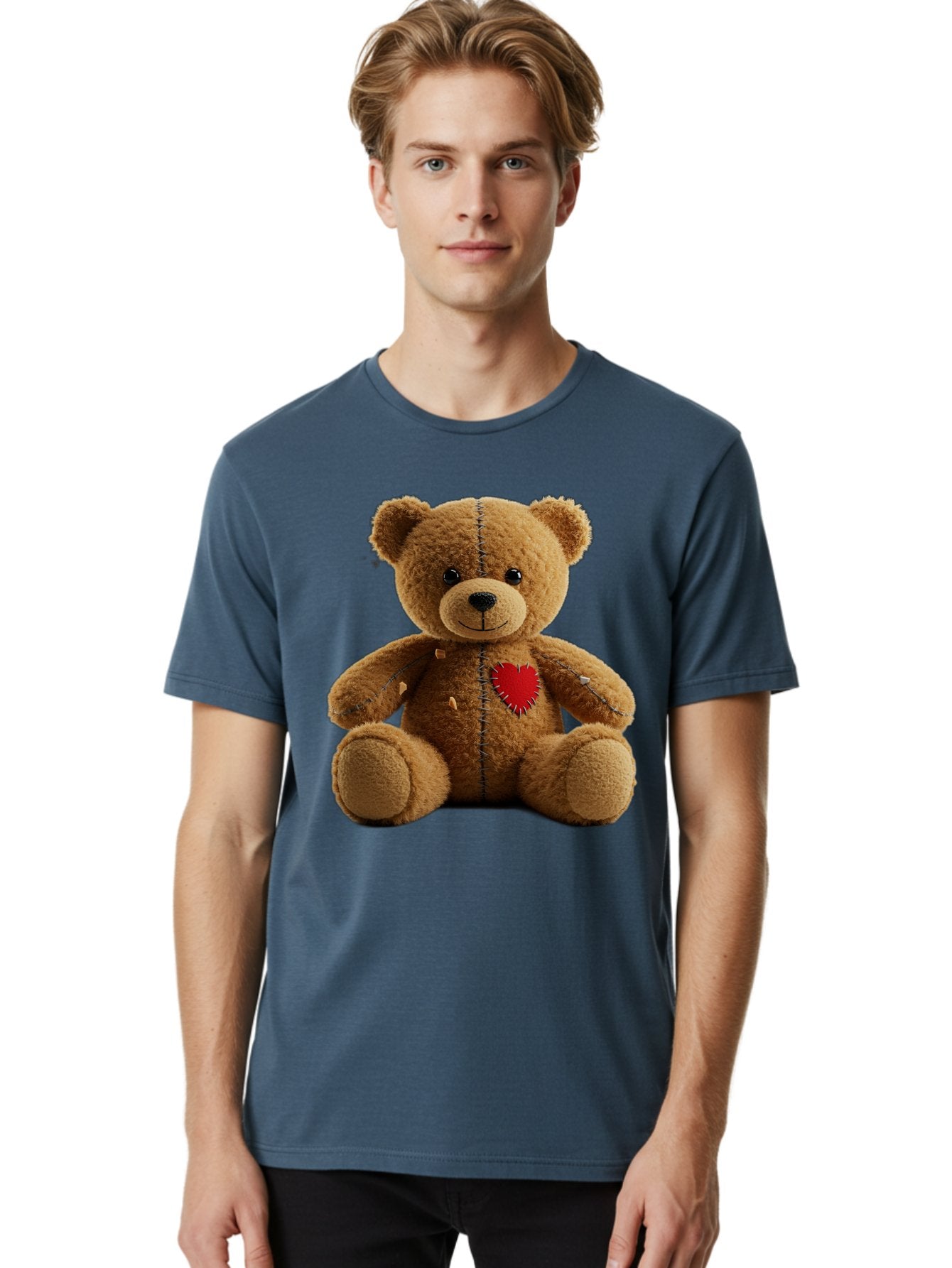 Teddy-Bear-Voodoo-Doll Men'S Graphic Tee, 100% Cotton, Comfortable Casual Summer Wear, Machine Washable, Vintage Camera, Old Camera, Antique Camera, Black Camera, Classic Photography, Photography Equipment, Nostalgic Device, Film Camera, Bal470 18