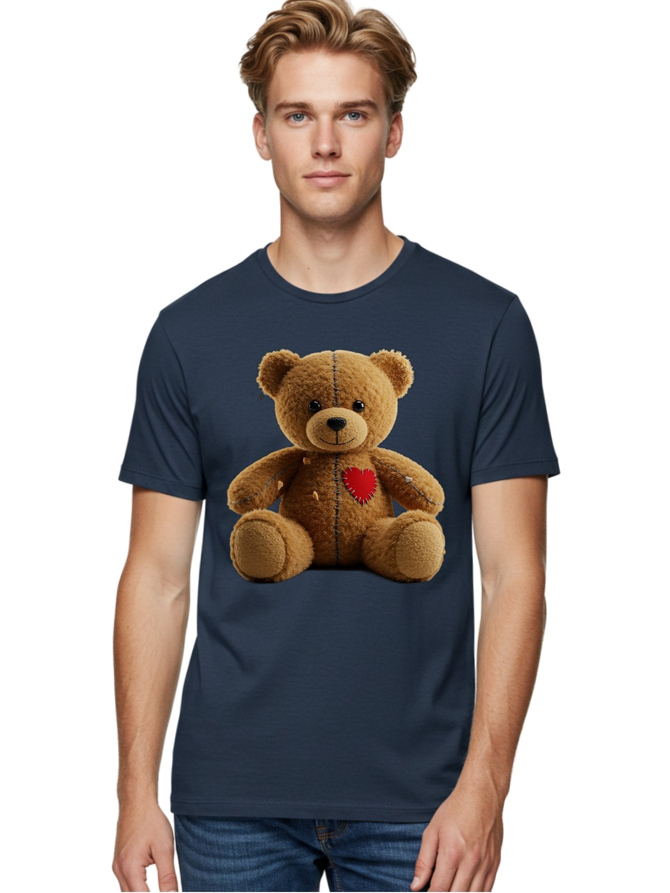 Teddy-Bear-Voodoo-Doll Men'S Graphic Tee, 100% Cotton, Comfortable Casual Summer Wear, Machine Washable, Vintage Camera, Old Camera, Antique Camera, Black Camera, Classic Photography, Photography Equipment, Nostalgic Device, Film Camera, Bal470 30