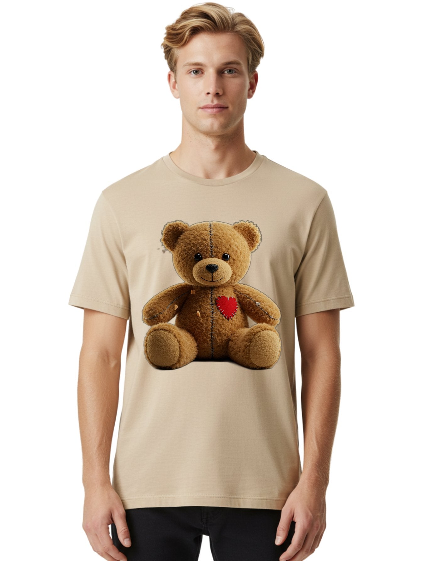 Teddy-Bear-Voodoo-Doll Men'S Graphic Tee, 100% Cotton, Comfortable Casual Summer Wear, Machine Washable, Vintage Camera, Old Camera, Antique Camera, Black Camera, Classic Photography, Photography Equipment, Nostalgic Device, Film Camera, Bal470 17