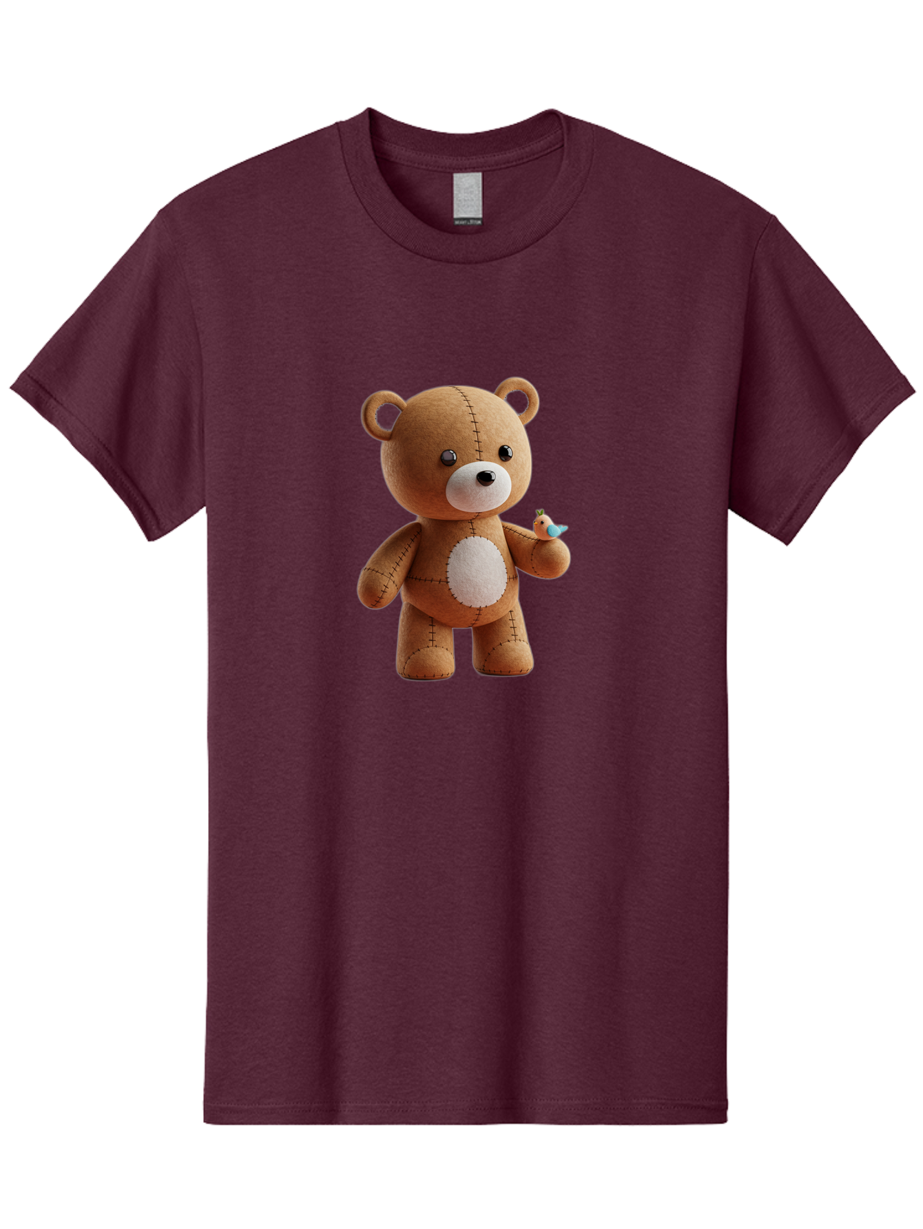 Teddy-Bear-With-Bird Men'S Graphic Tee, 100% Cotton, Comfortable Casual Summer Wear, Machine Washable, Vintage Camera, Old Camera, Antique Camera, Black Camera, Classic Photography, Photography Equipment, Nostalgic Device, Film Camera, Bal471 8