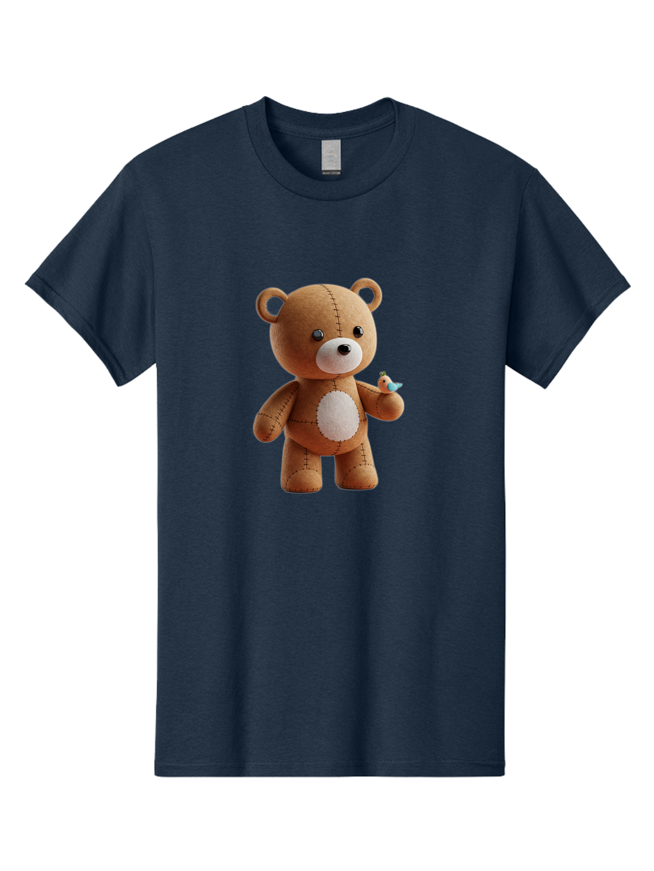 Teddy-Bear-With-Bird Men'S Graphic Tee, 100% Cotton, Comfortable Casual Summer Wear, Machine Washable, Vintage Camera, Old Camera, Antique Camera, Black Camera, Classic Photography, Photography Equipment, Nostalgic Device, Film Camera, Bal471