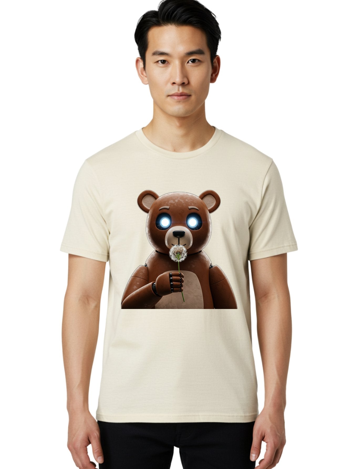 Teddy-Bear-With-Dandelion Men'S Graphic Tee, 100% Cotton, Comfortable Casual Summer Wear, Machine Washable, Vintage Camera, Old Camera, Antique Camera, Black Camera, Classic Photography, Photography Equipment, Nostalgic Device, Film Camera, Bal472 23