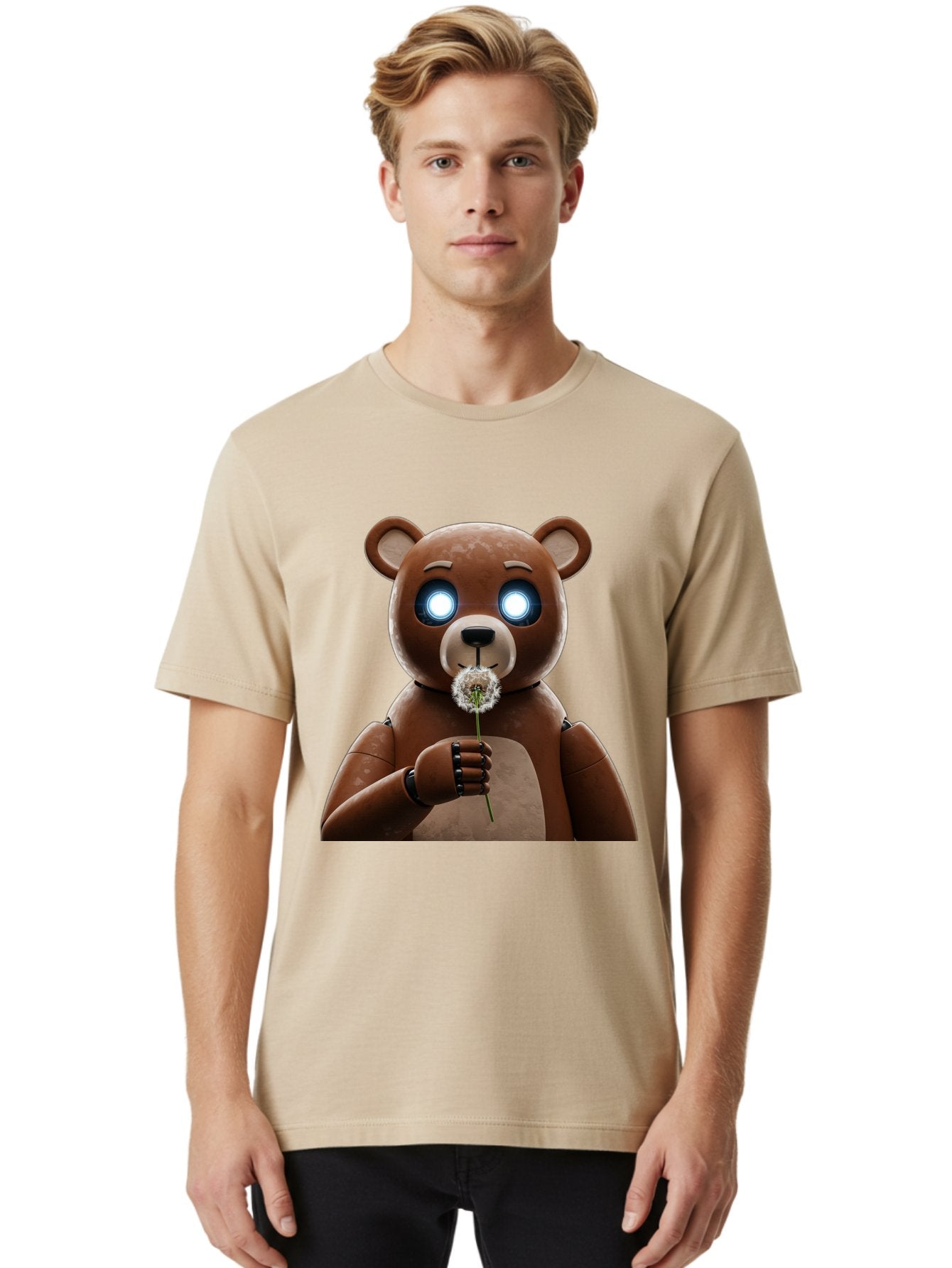 Teddy-Bear-With-Dandelion Men'S Graphic Tee, 100% Cotton, Comfortable Casual Summer Wear, Machine Washable, Vintage Camera, Old Camera, Antique Camera, Black Camera, Classic Photography, Photography Equipment, Nostalgic Device, Film Camera, Bal472 16