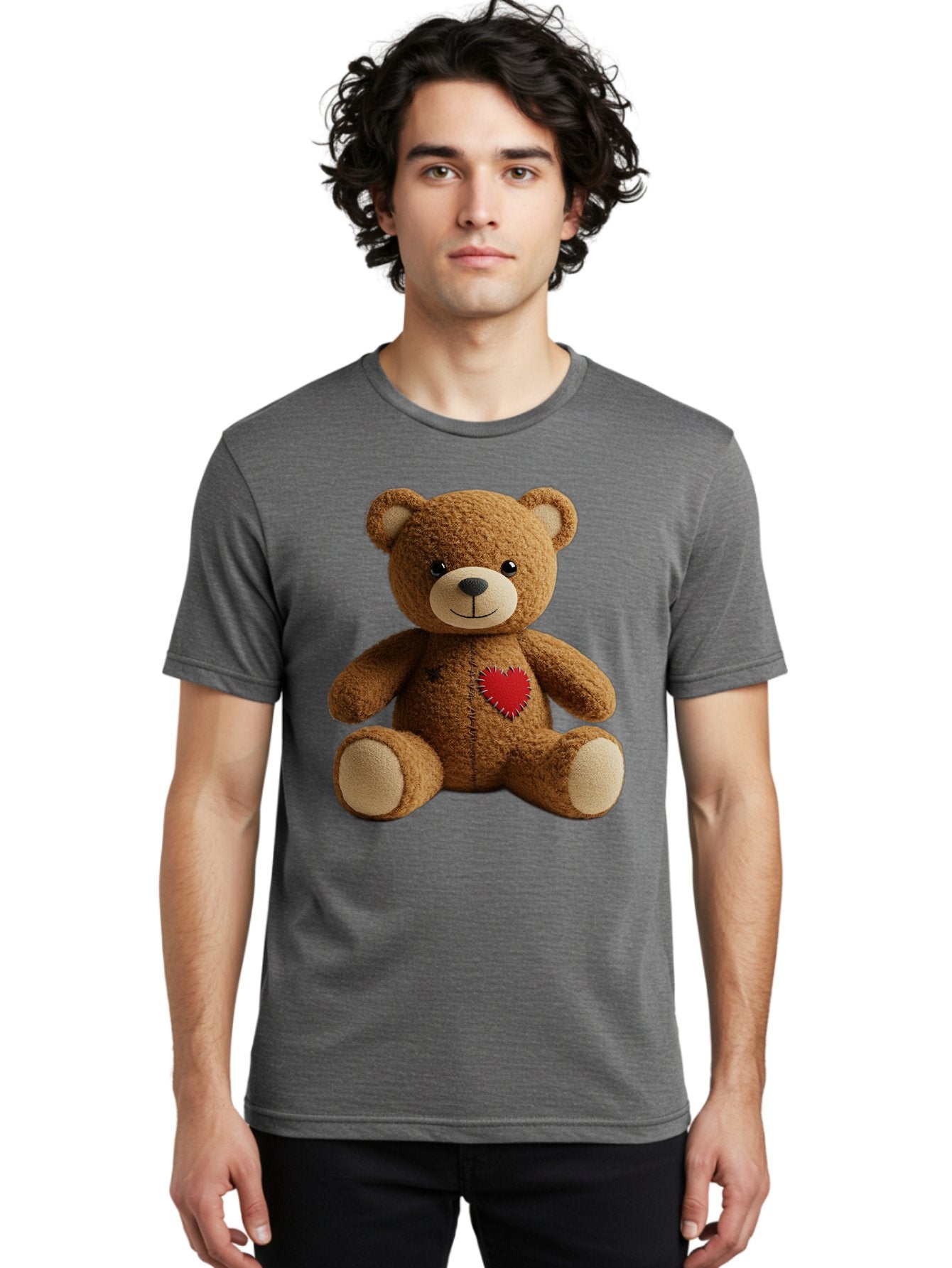 Teddy-Bear-With-Heart Men'S Graphic Tee, 100% Cotton, Comfortable Casual Summer Wear, Machine Washable, Vintage Camera, Old Camera, Antique Camera, Black Camera, Classic Photography, Photography Equipment, Nostalgic Device, Film Camera, Bal473 18