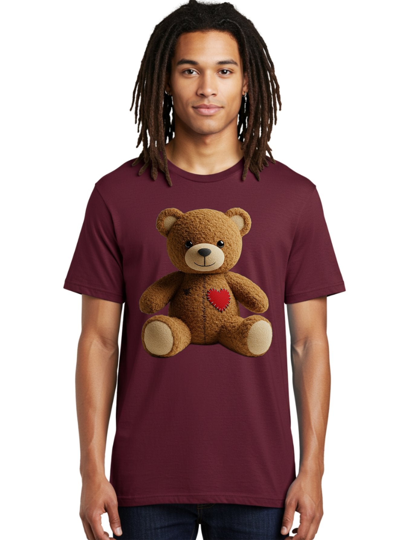 Teddy-Bear-With-Heart Men'S Graphic Tee, 100% Cotton, Comfortable Casual Summer Wear, Machine Washable, Vintage Camera, Old Camera, Antique Camera, Black Camera, Classic Photography, Photography Equipment, Nostalgic Device, Film Camera, Bal473 26