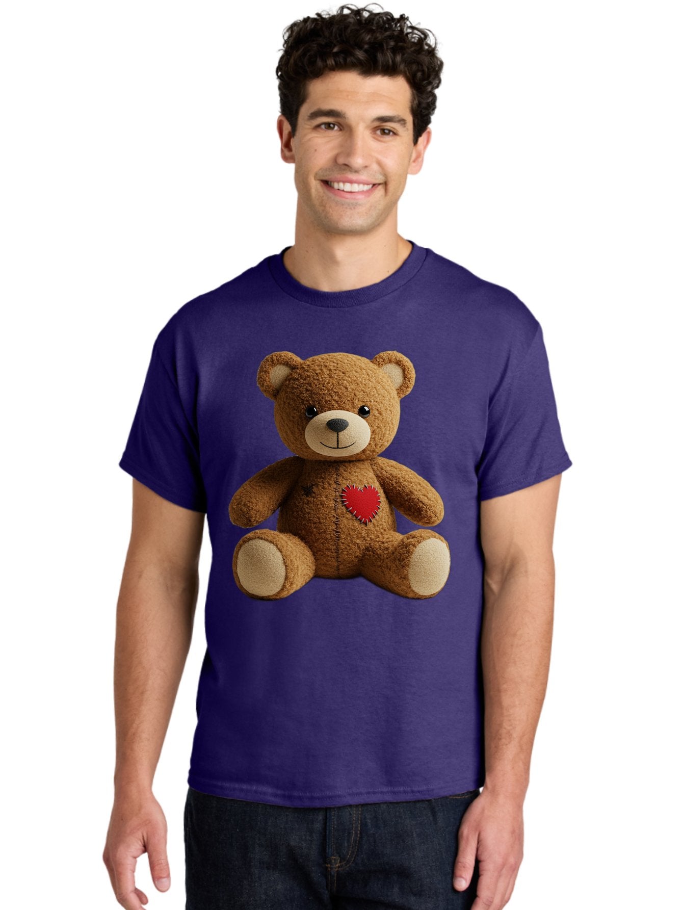 Teddy-Bear-With-Heart Men'S Graphic Tee, 100% Cotton, Comfortable Casual Summer Wear, Machine Washable, Vintage Camera, Old Camera, Antique Camera, Black Camera, Classic Photography, Photography Equipment, Nostalgic Device, Film Camera, Bal473 23