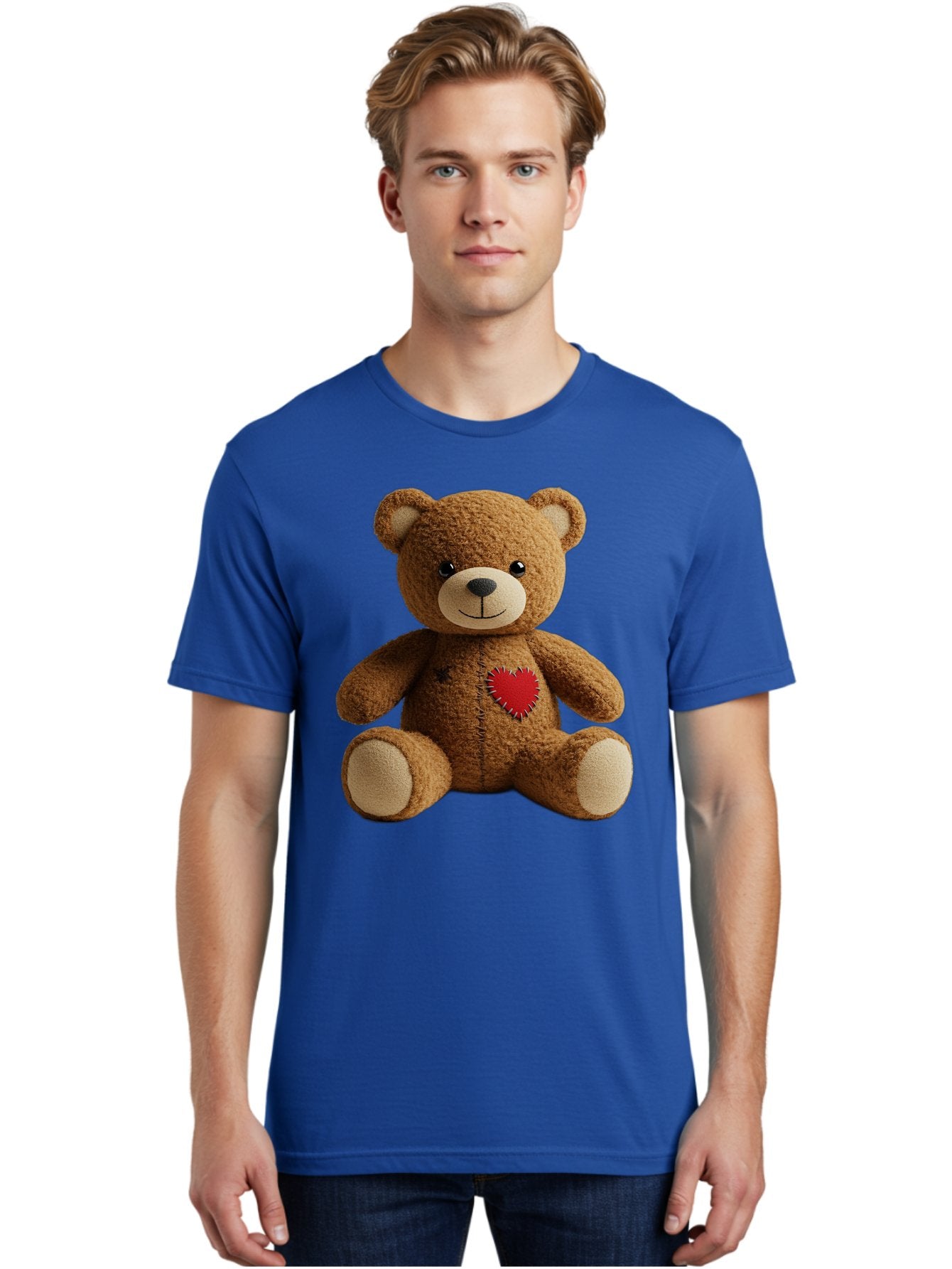 Teddy-Bear-With-Heart Men'S Graphic Tee, 100% Cotton, Comfortable Casual Summer Wear, Machine Washable, Vintage Camera, Old Camera, Antique Camera, Black Camera, Classic Photography, Photography Equipment, Nostalgic Device, Film Camera, Bal473 29