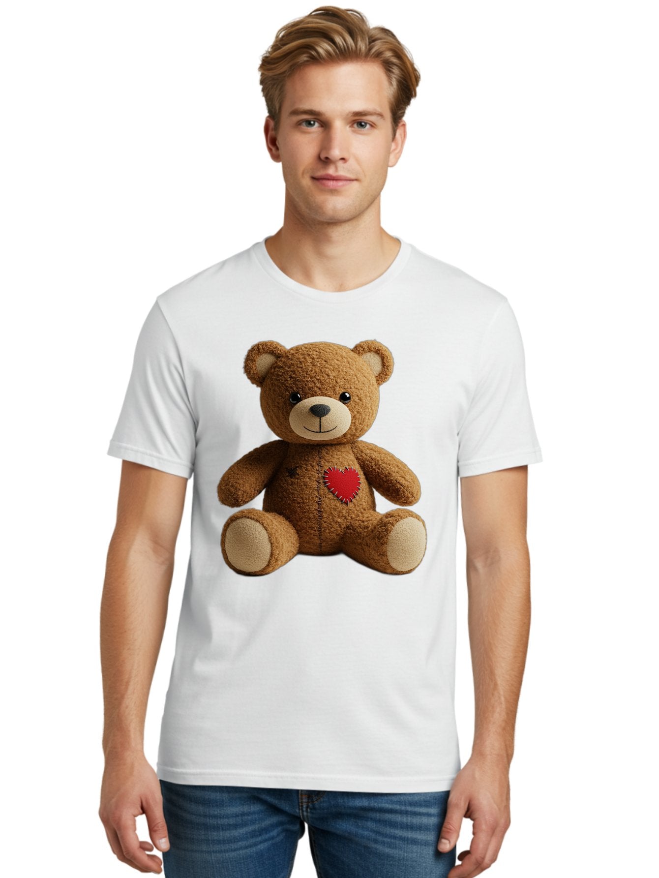 Teddy-Bear-With-Heart Men'S Graphic Tee, 100% Cotton, Comfortable Casual Summer Wear, Machine Washable, Vintage Camera, Old Camera, Antique Camera, Black Camera, Classic Photography, Photography Equipment, Nostalgic Device, Film Camera, Bal473 19