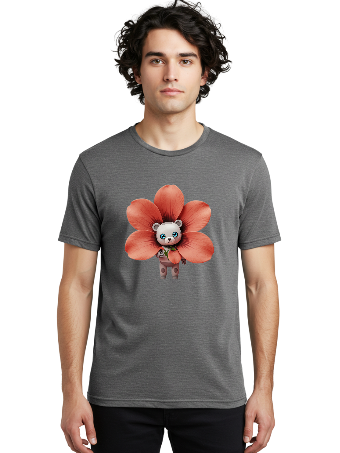 Teddy-In-Flower Men'S Graphic Tee, 100% Cotton, Comfortable Casual Summer Wear, Machine Washable, Vintage Camera, Old Camera, Antique Camera, Black Camera, Classic Photography, Photography Equipment, Nostalgic Device, Film Camera, Camera Art Bal480 20