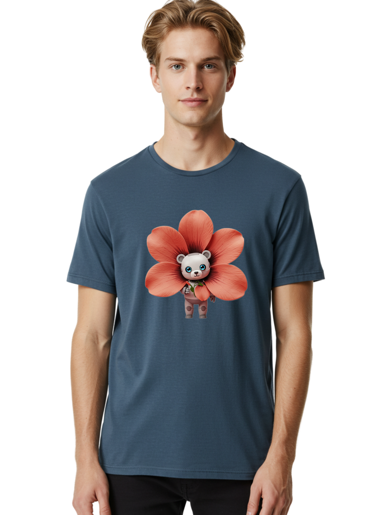 Teddy-In-Flower Men'S Graphic Tee, 100% Cotton, Comfortable Casual Summer Wear, Machine Washable, Vintage Camera, Old Camera, Antique Camera, Black Camera, Classic Photography, Photography Equipment, Nostalgic Device, Film Camera, Camera Art Bal480 25