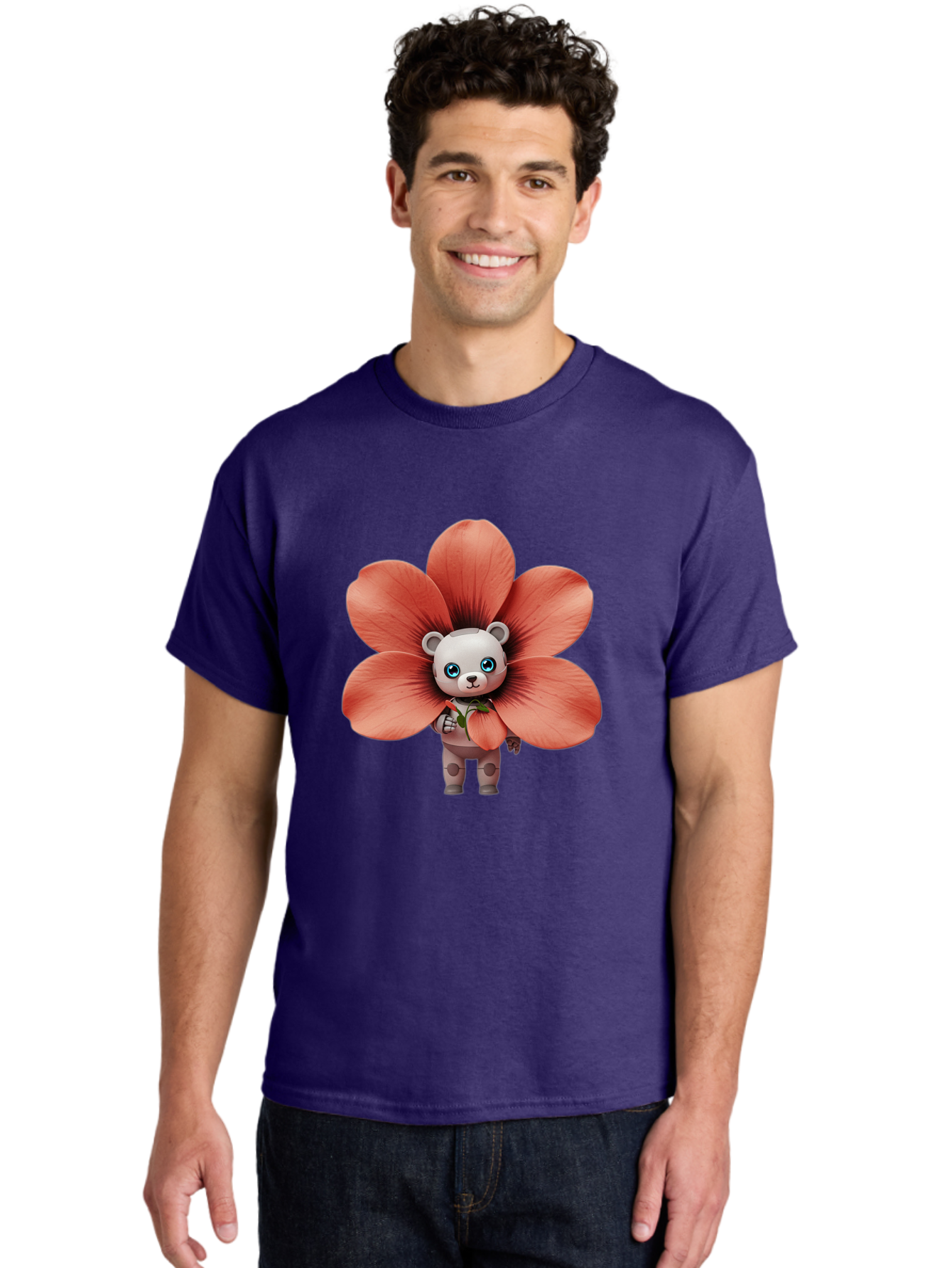 Teddy-In-Flower Men'S Graphic Tee, 100% Cotton, Comfortable Casual Summer Wear, Machine Washable, Vintage Camera, Old Camera, Antique Camera, Black Camera, Classic Photography, Photography Equipment, Nostalgic Device, Film Camera, Camera Art Bal480 30