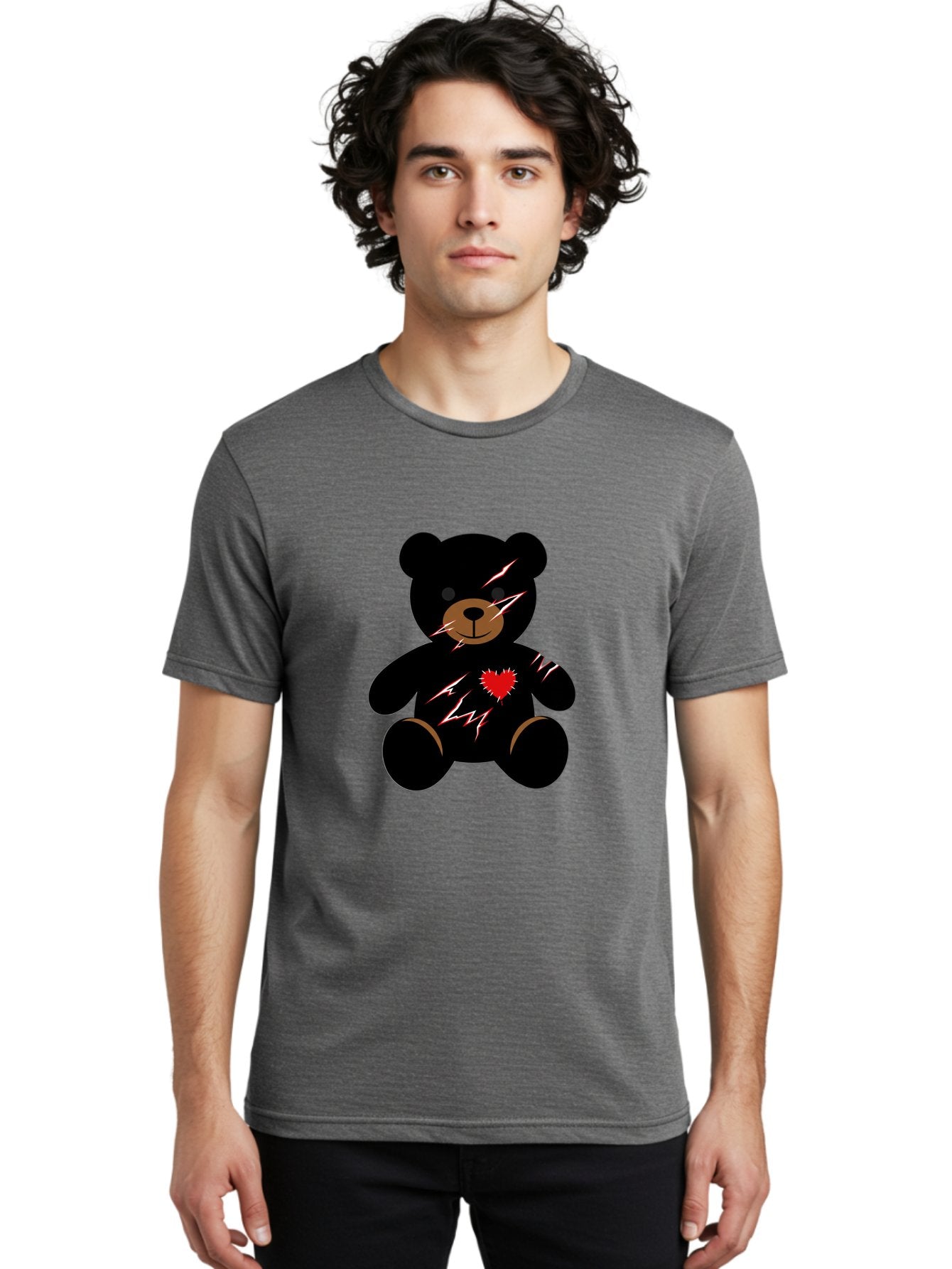 Teddy-With-Electrical-Stitches Men'S Graphic Tee, 100% Cotton, Comfortable Casual Summer Wear, Machine Washable, Vintage Camera, Old Camera, Antique Camera, Black Camera, Classic Photography, Photography Equipment, Nostalgic Device, Bal482 30