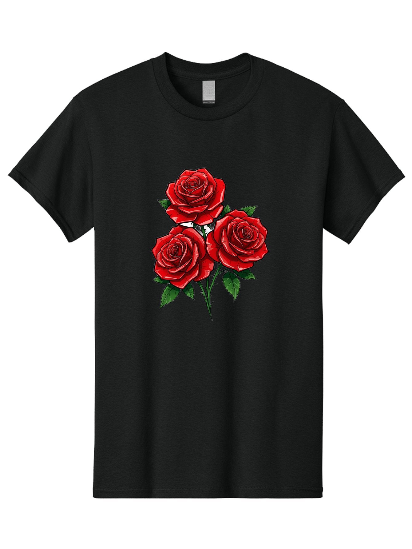 Three-Red-Roses Men'S Graphic Tee, 100% Cotton, Comfortable Casual Summer Wear, Machine Washable, Vintage Camera, Old Camera, Antique Camera, Black Camera, Classic Photography, Photography Equipment, Nostalgic Device, Film Camera, Camera Art Bal489 5