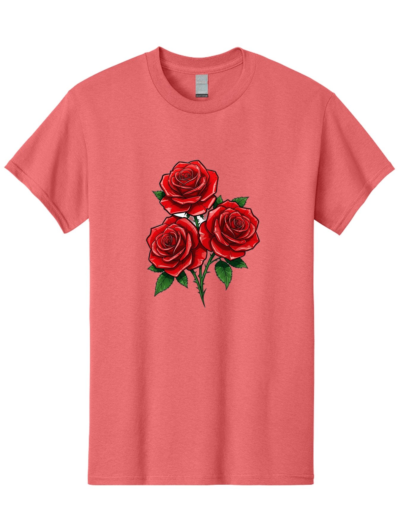 Three-Red-Roses Men'S Graphic Tee, 100% Cotton, Comfortable Casual Summer Wear, Machine Washable, Vintage Camera, Old Camera, Antique Camera, Black Camera, Classic Photography, Photography Equipment, Nostalgic Device, Film Camera, Camera Art Bal489