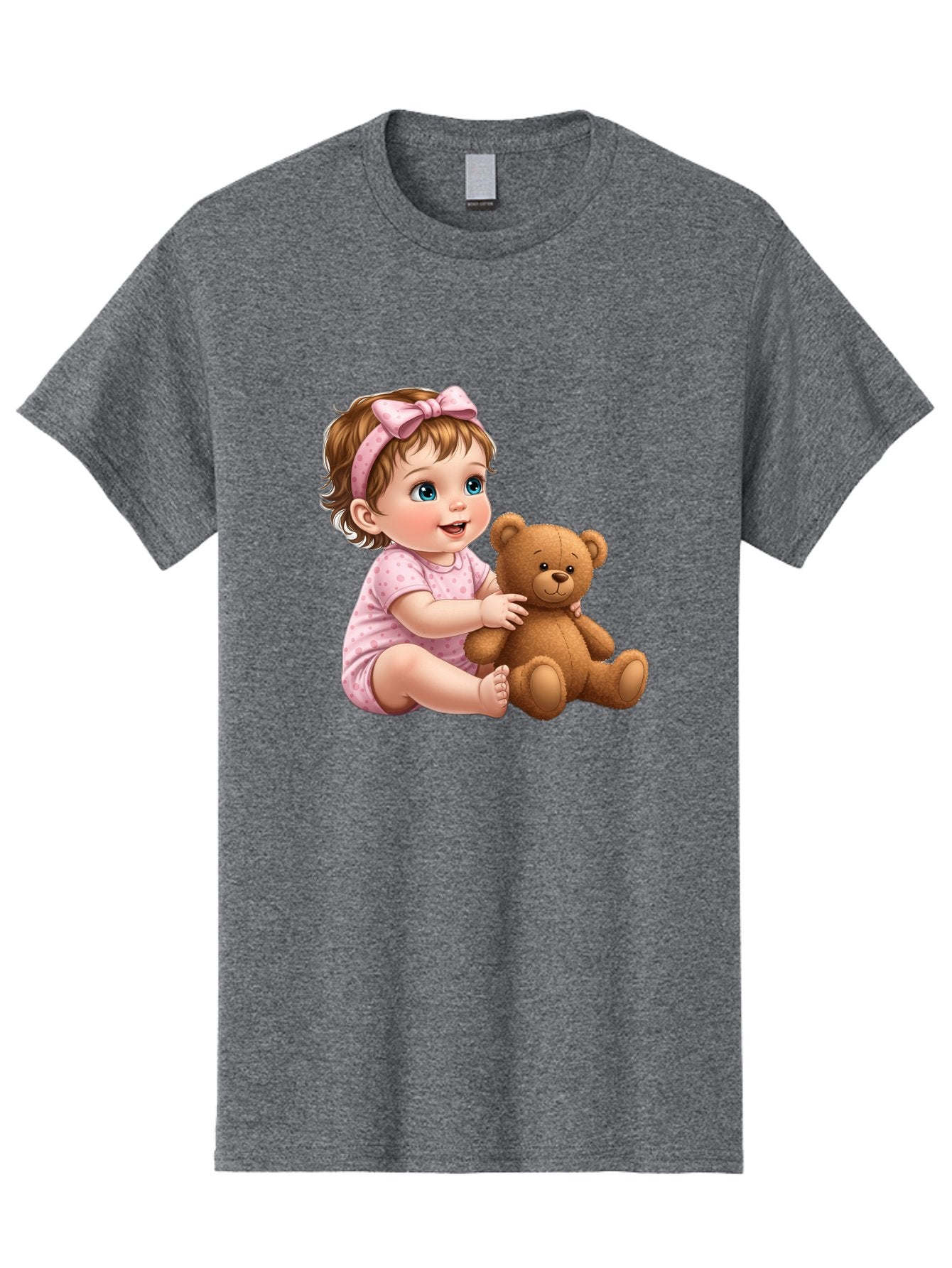 Toddler-Girl-Hugging-Teddy Men'S Graphic Tee, 100% Cotton, Comfortable Casual Summer Wear, Machine Washable, Vintage Camera, Old Camera, Antique Camera, Black Camera, Classic Photography, Photography Equipment, Nostalgic Device, Film Camera, Bal494 8