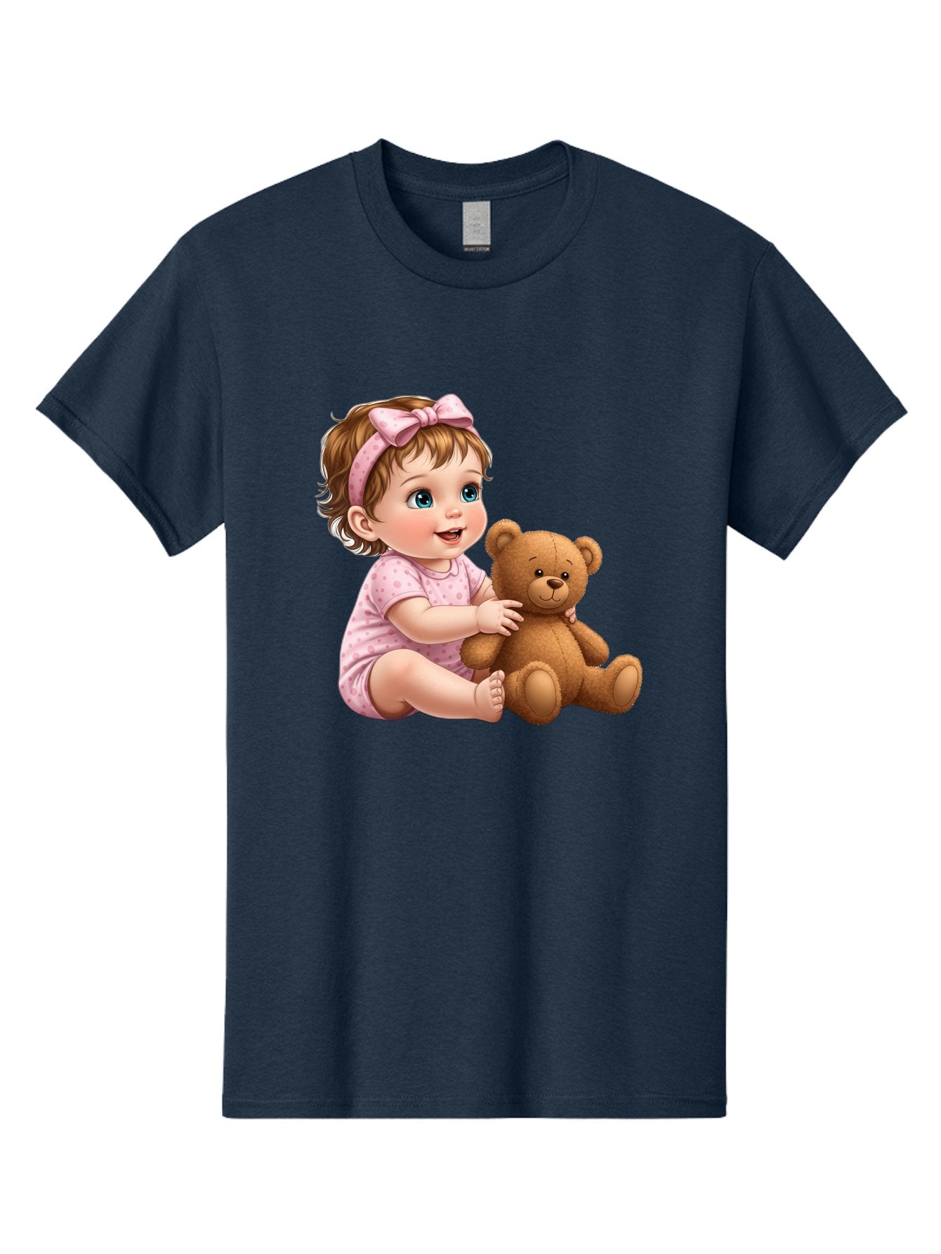 Toddler-Girl-Hugging-Teddy Men'S Graphic Tee, 100% Cotton, Comfortable Casual Summer Wear, Machine Washable, Vintage Camera, Old Camera, Antique Camera, Black Camera, Classic Photography, Photography Equipment, Nostalgic Device, Film Camera, Bal494 10